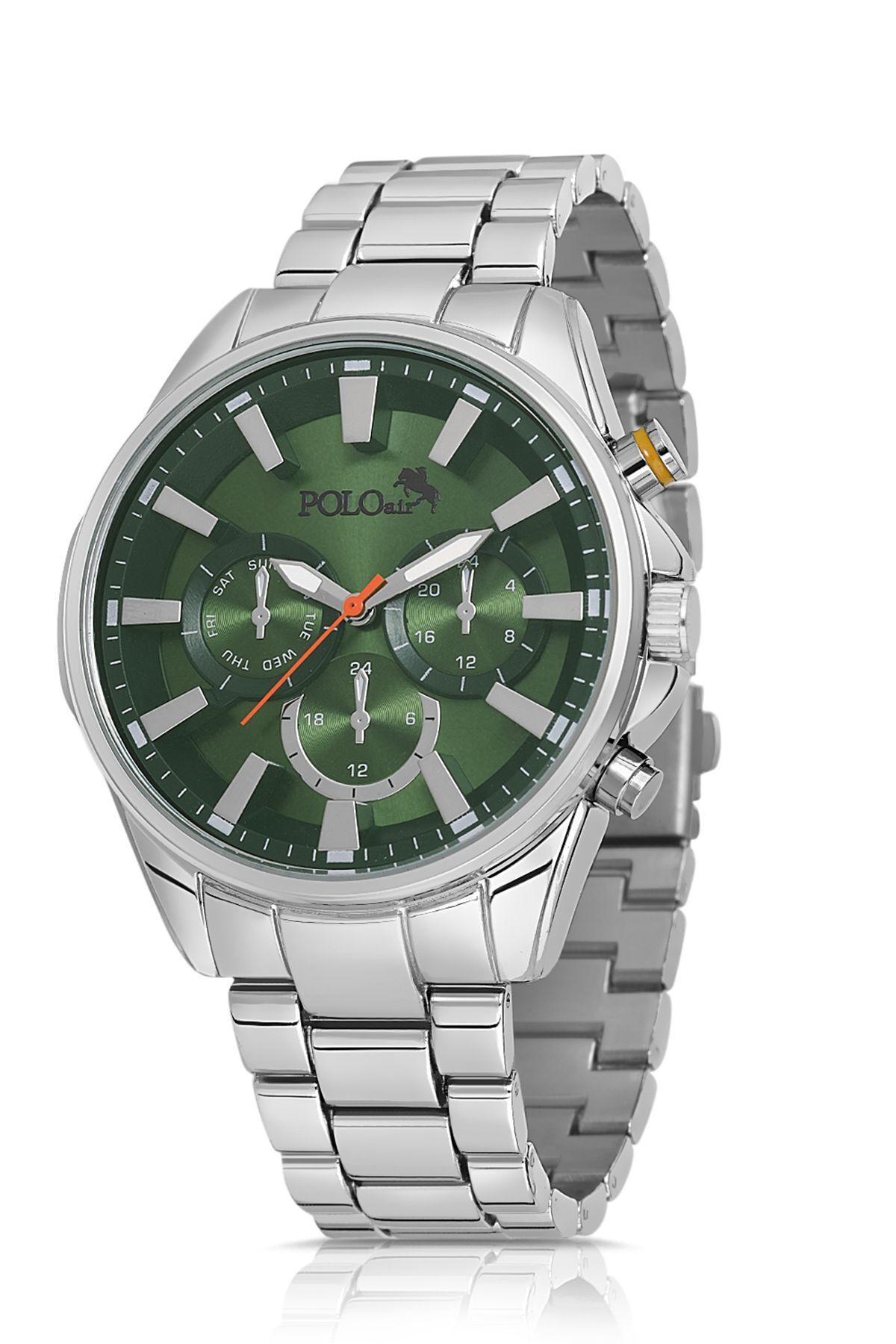 Polo Air-Men's Silver Green Wristwatch - Pl-0908E4X 2