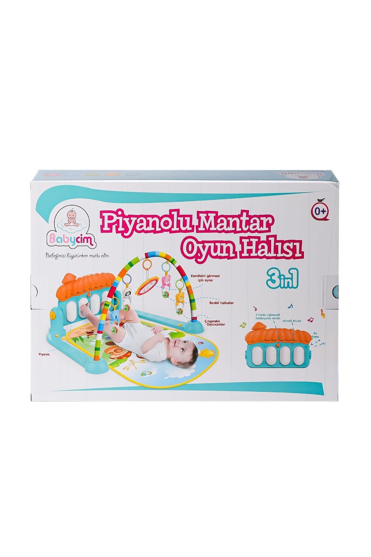 NillyToys HE0639 BABYCİM MANTAR PİYAONOLU HALI