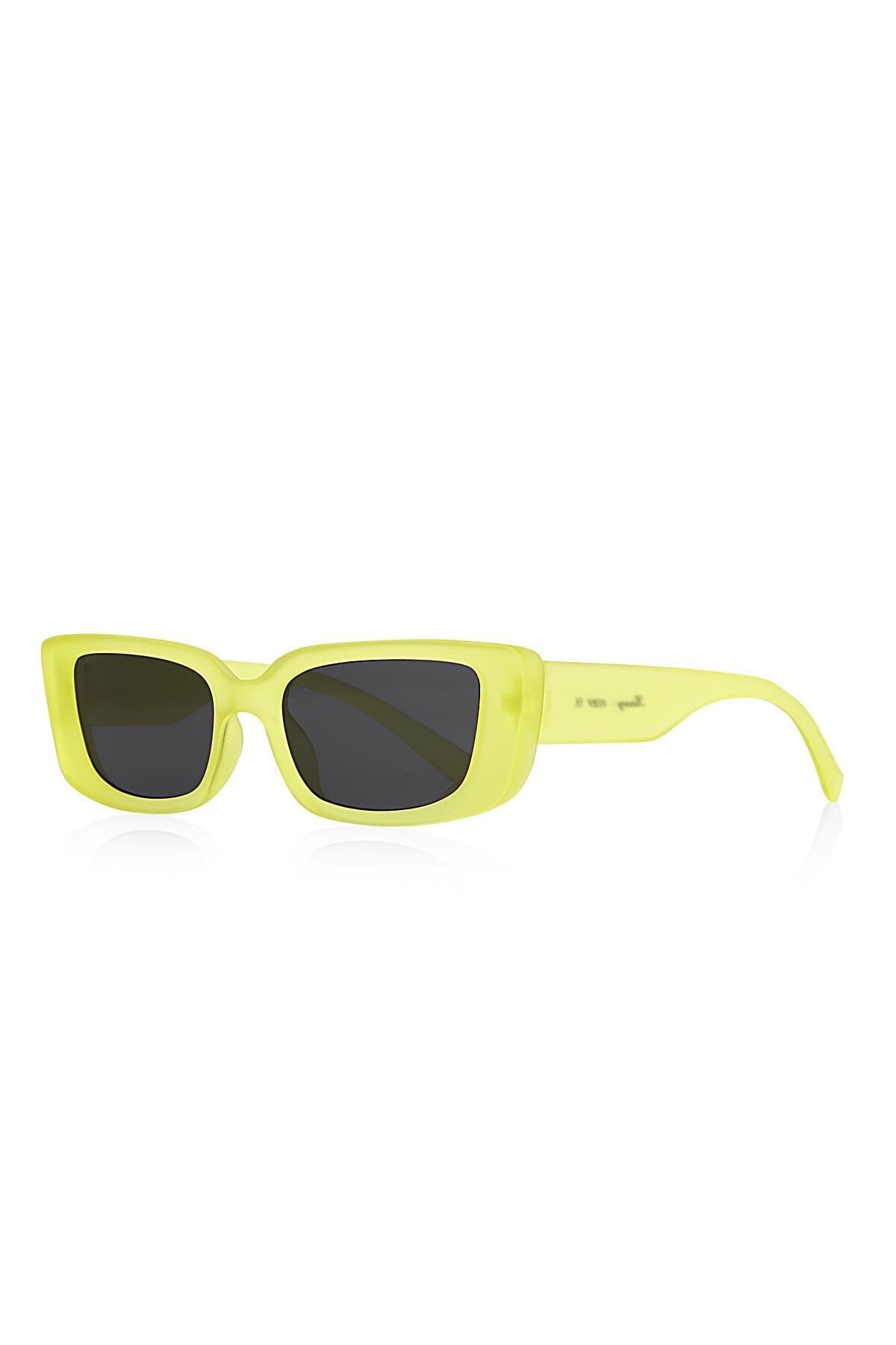 Kinary-Cat Eye Sunglasses Transparent Matte Yellow 1029 1