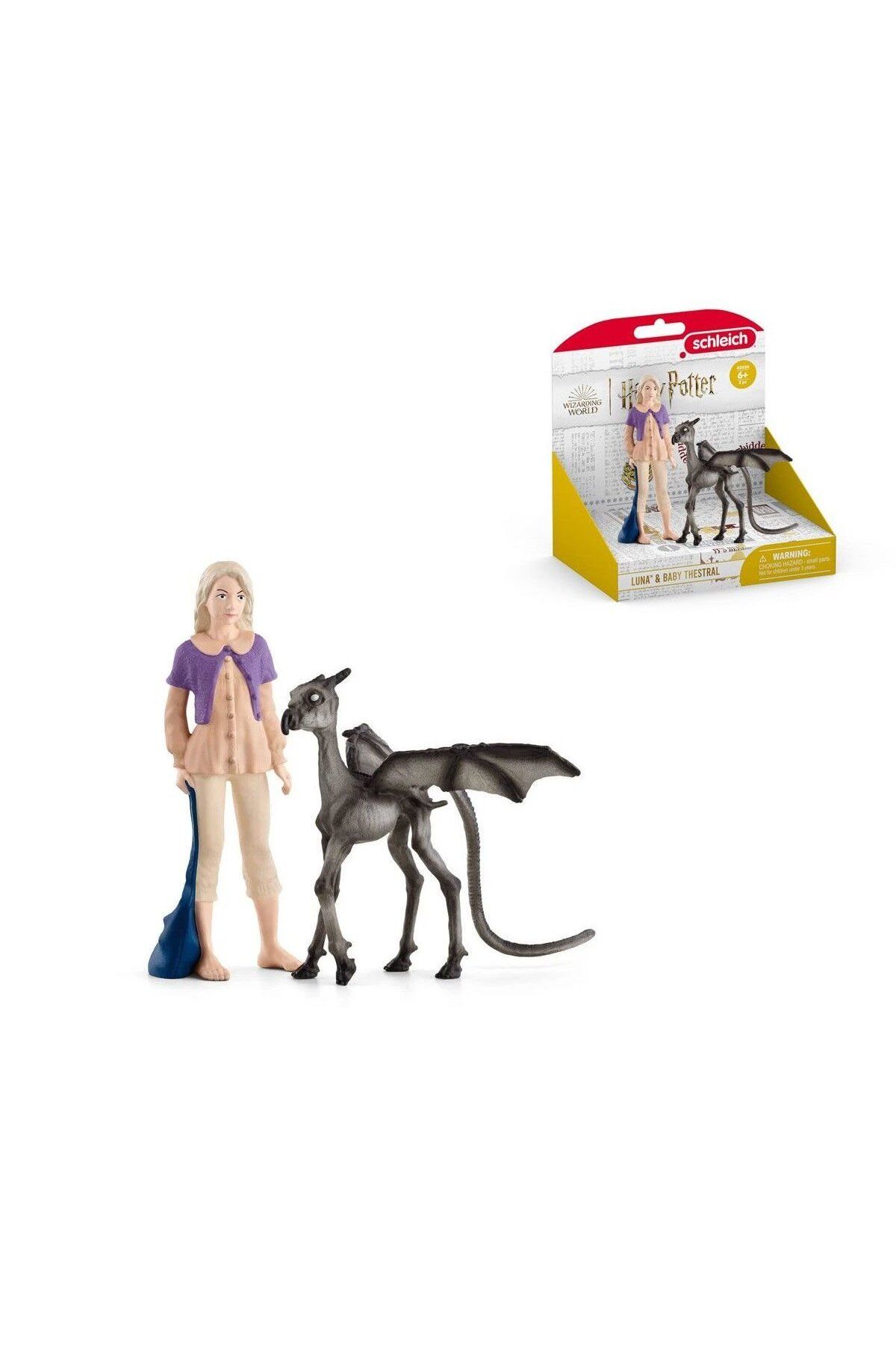 NillyToys 42636 Schleich - Luna Lovegood ve Baby Thestral - Harry Potter Serisi +3 yaş