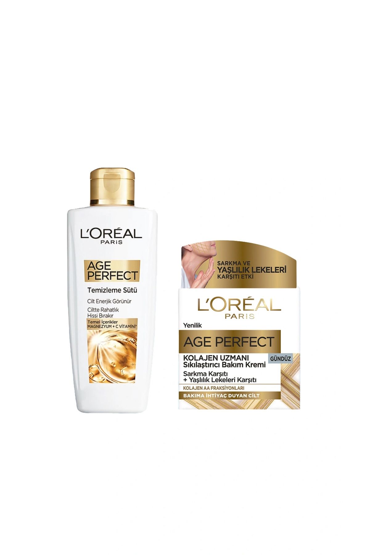 L'Oreal Paris Yaşlanma Karşıtı Gündüz Kremi Age Perfect Temizleme Sütü Age Perfect