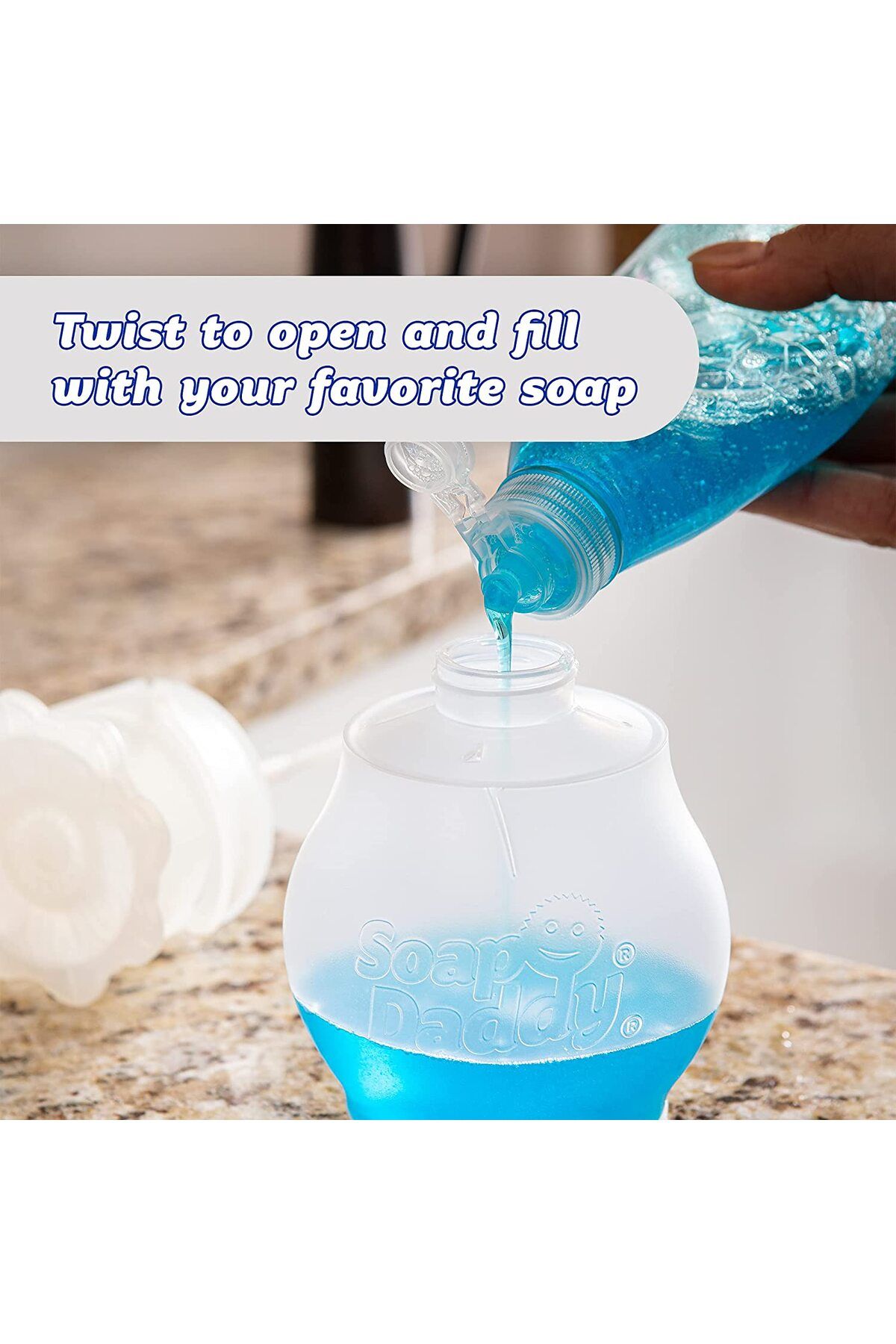 Scrub Daddy-Soap Daddy Dual Action Soap Dispenser White 3