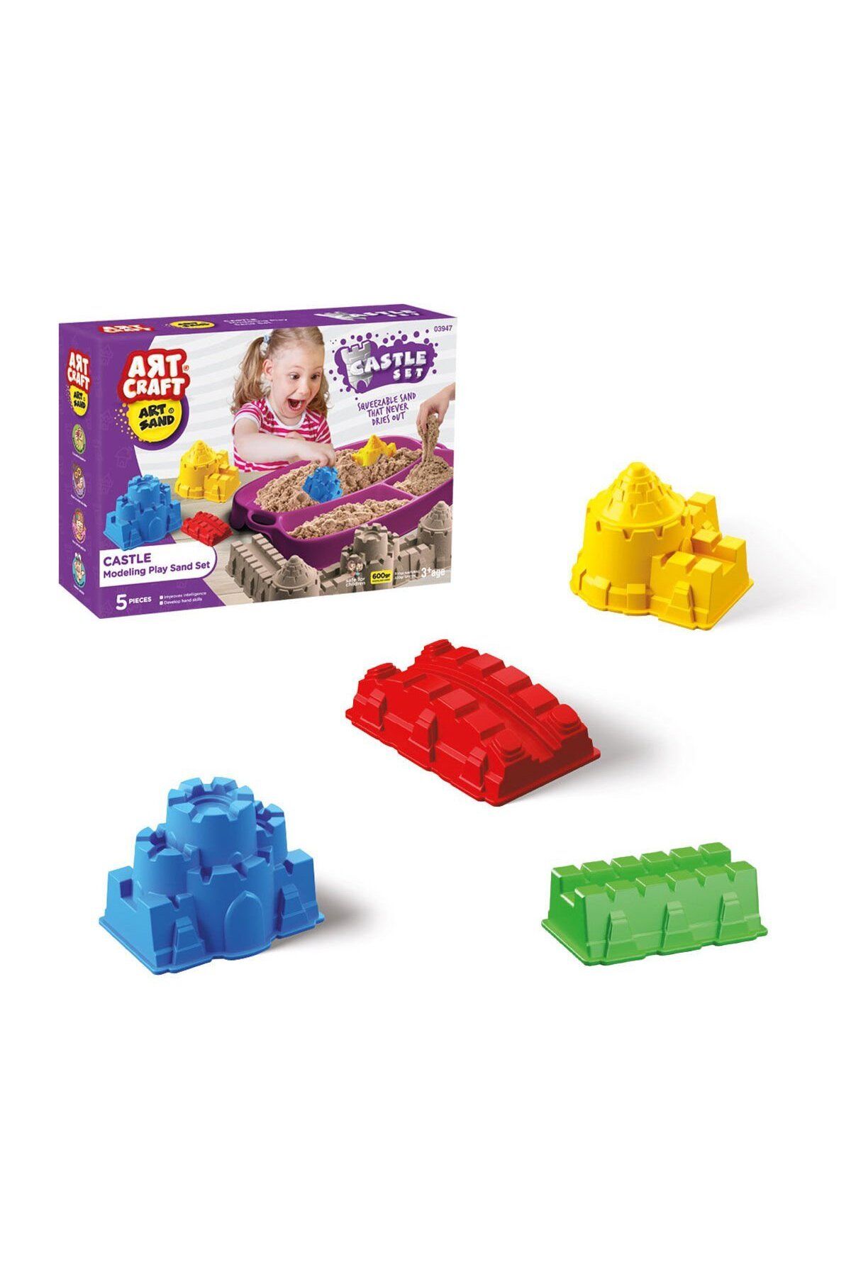 NillyToys 03947 Artstand Kale Kum Seti 600 gr -Dede