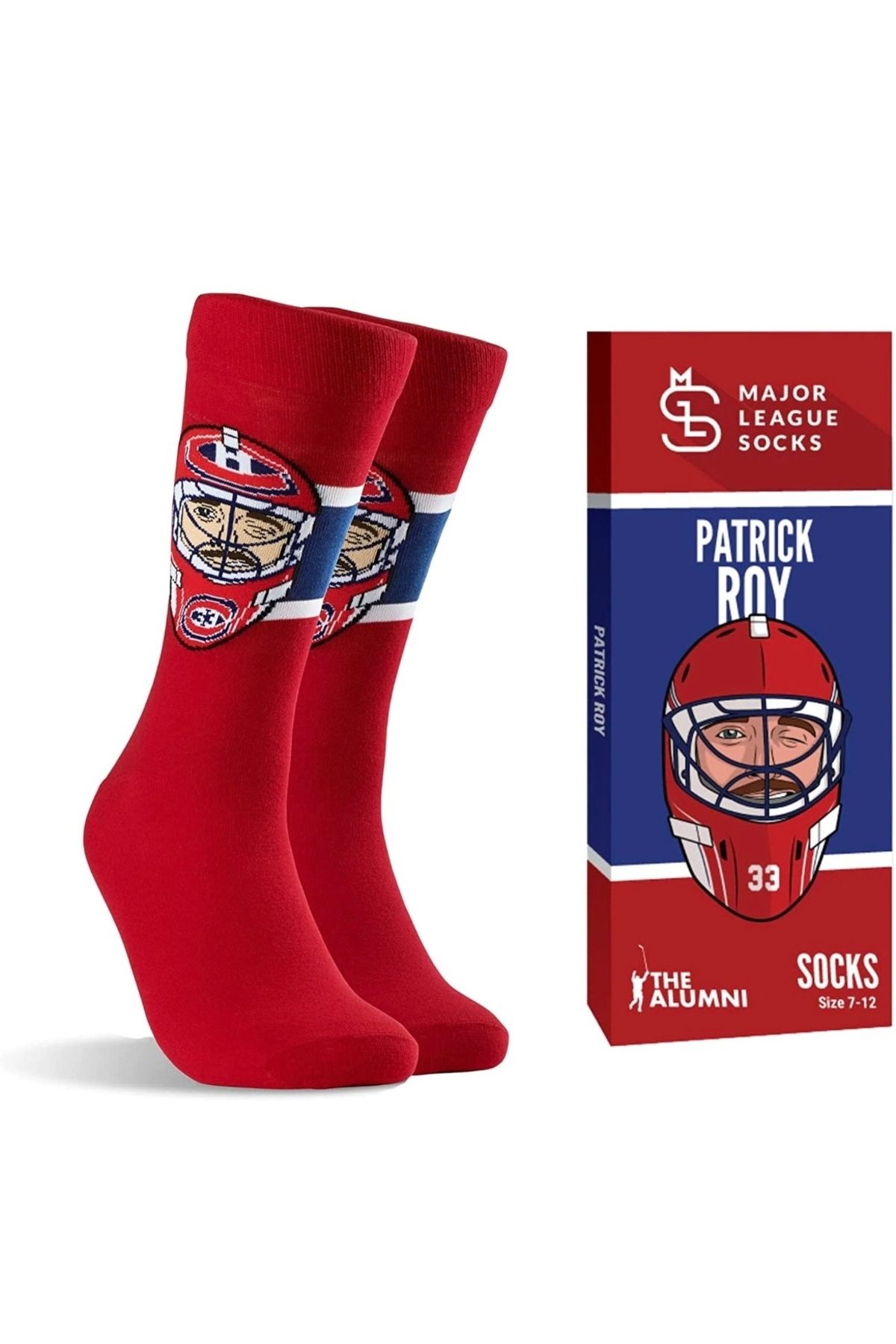 Happy Socks İthal Özel Seri Unisex Renkli Çorap -Patrick Roy Player - Crew Socks