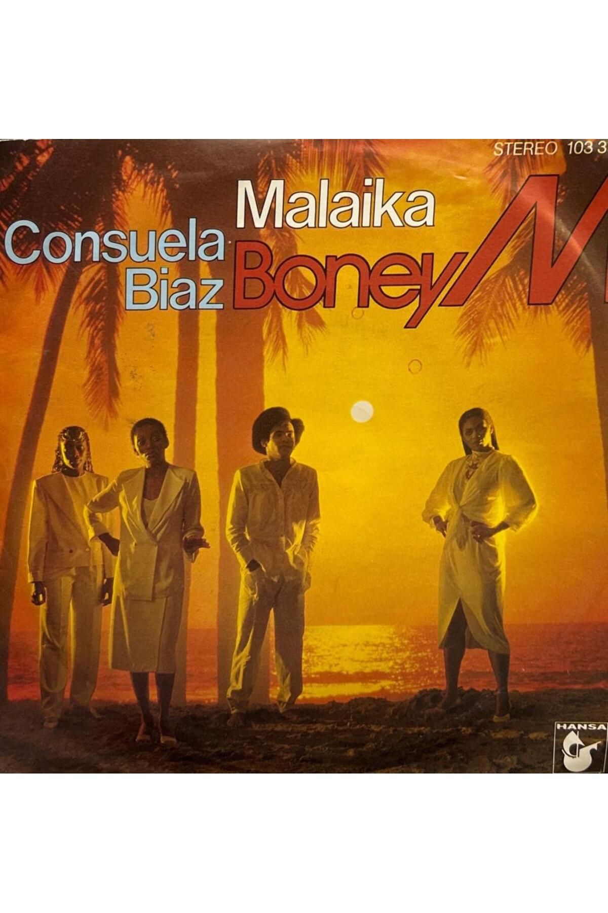 Kadıköy Plak Kulübü Boney M. – Malaika / Consuela Biaz 1981 BASKI 45LİK