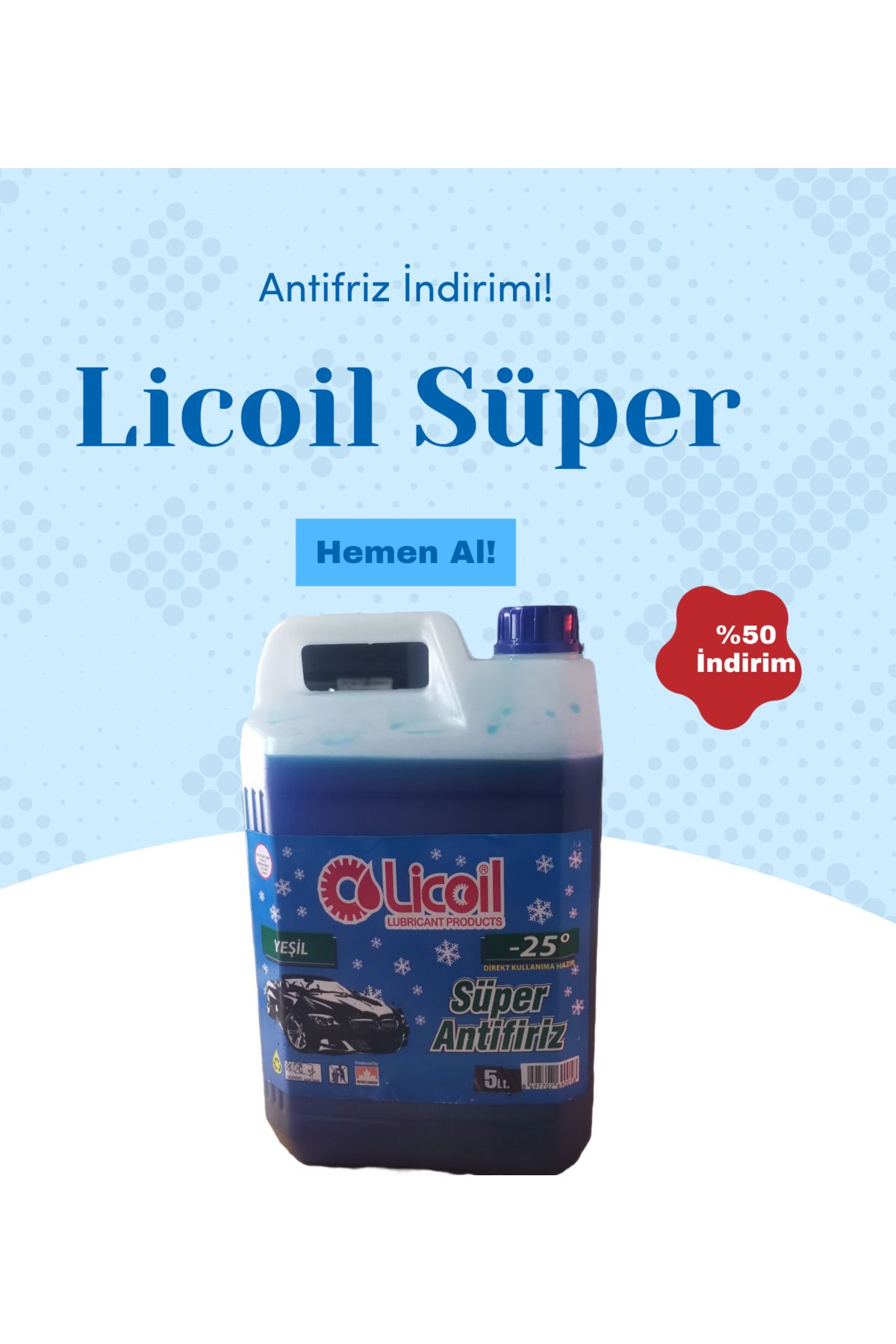 LİCOİL Licoil  Antifriz -25c mavi G12  Organik 5 Litre