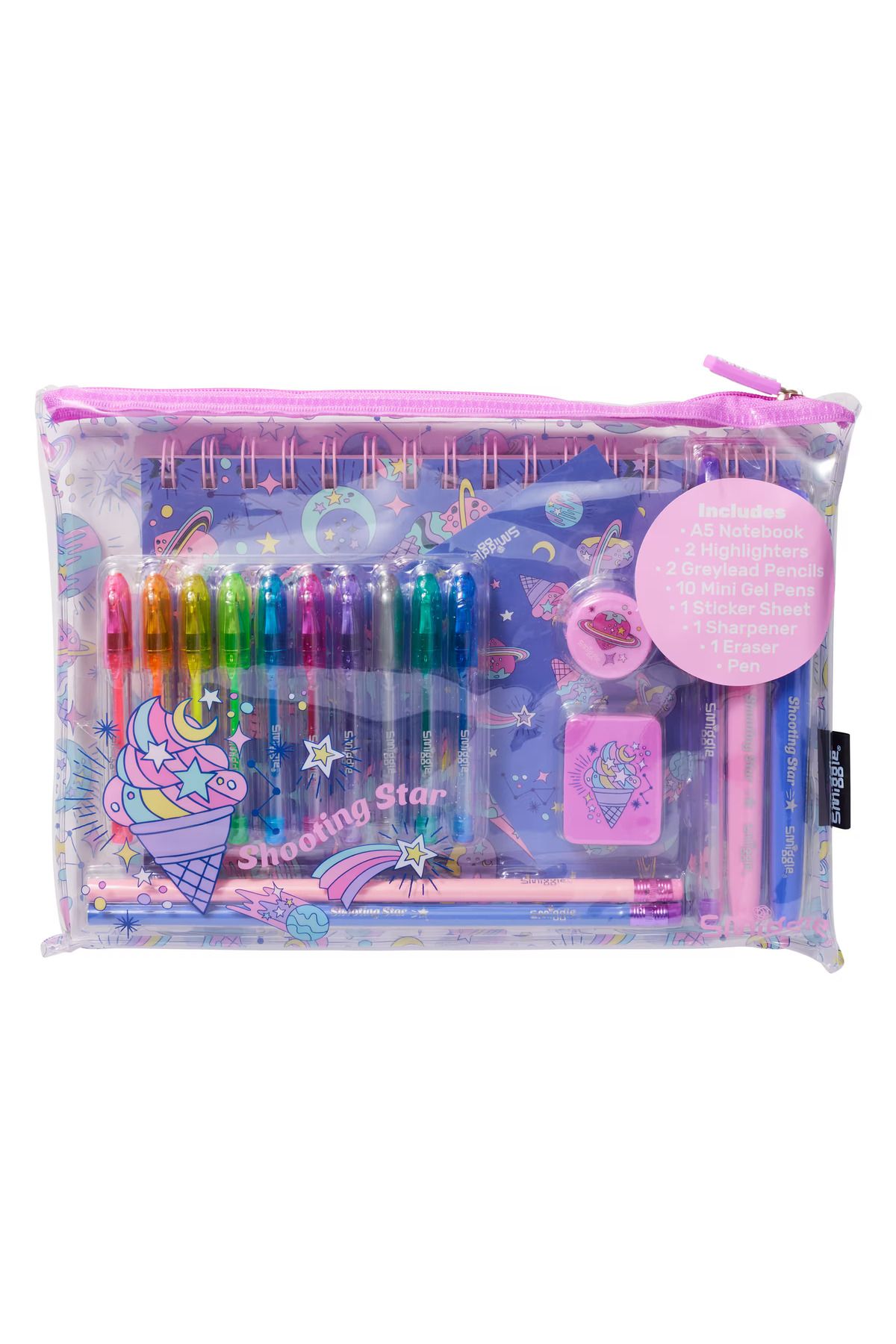 SMIGGLE A5 BOYUTLU DEFTERLİ KIRTASİYE HEDİYE SET