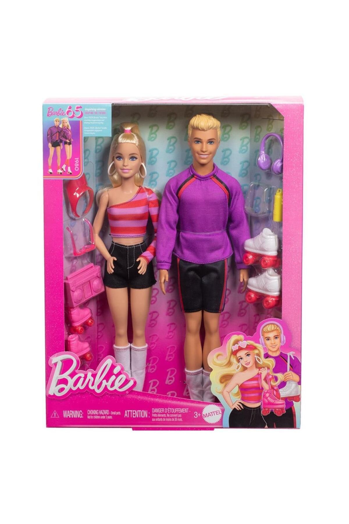 Liodoro Nessiworld HXK90 Barbie ve Ken 65. Yıl 2li Parti Bebekler