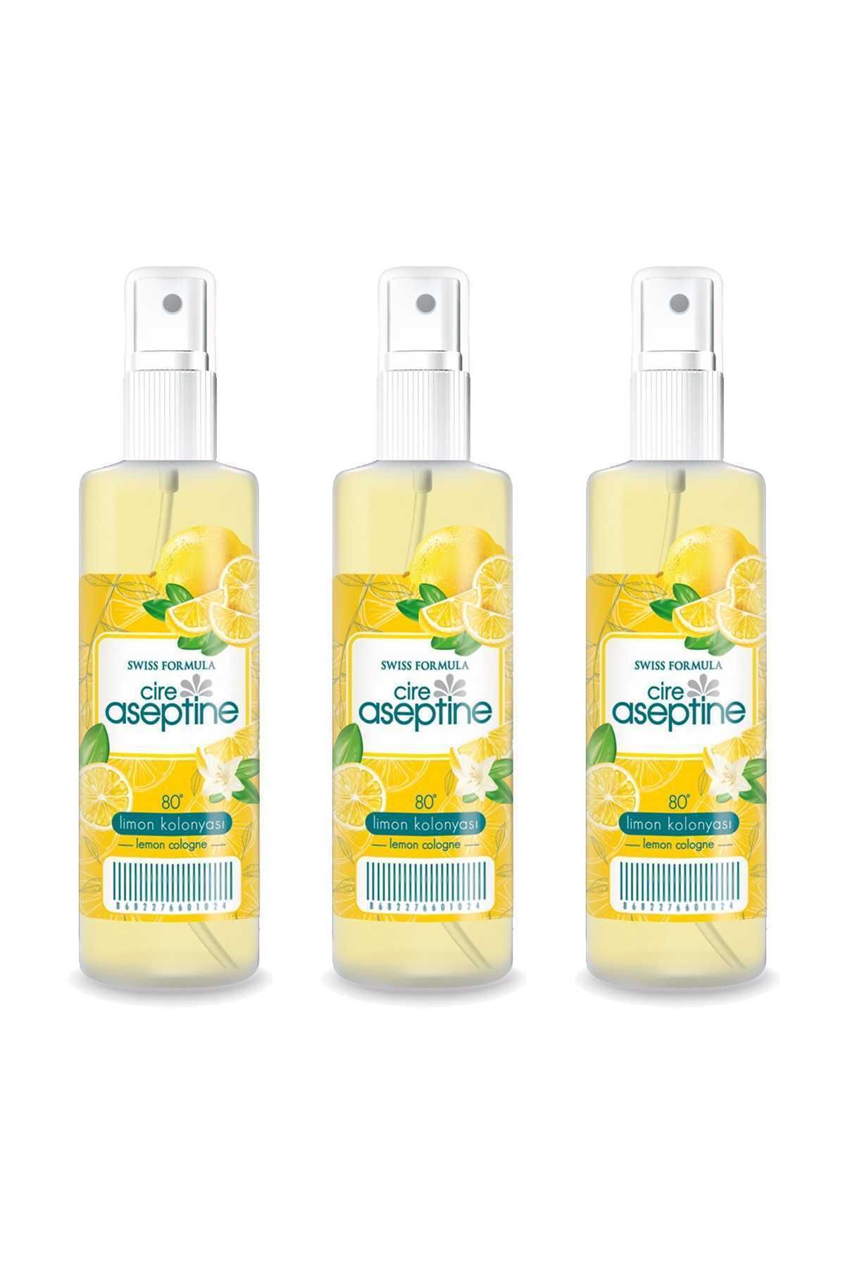 MELFSHOP 3 Adet Limon Kolonyası Ev Ofis Pratik Kullanım Sprey 100ml