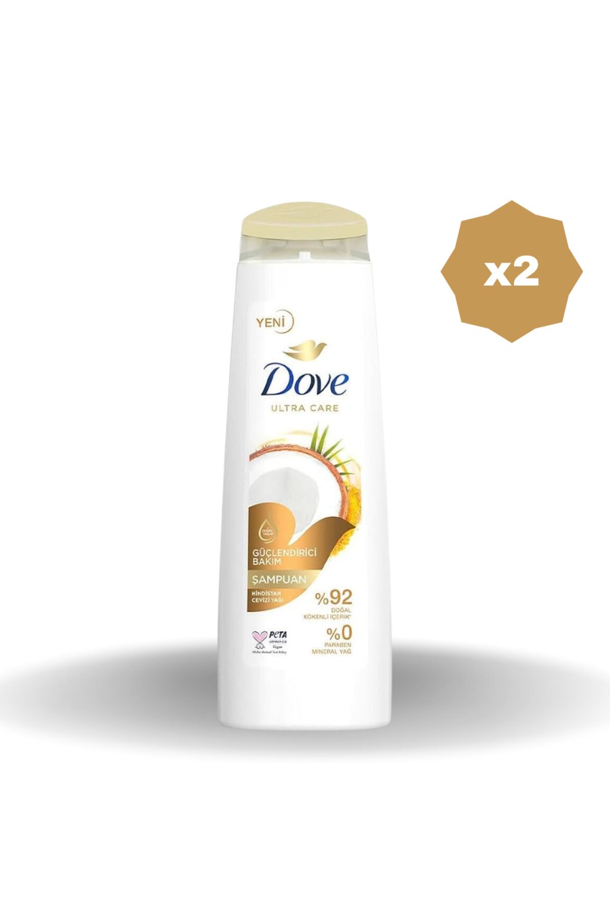 Dove GÜÇLENDİRİCİ HİNDİSTAN CEVİZLİ ŞAMPUAN 400 ML - (2 ADET)