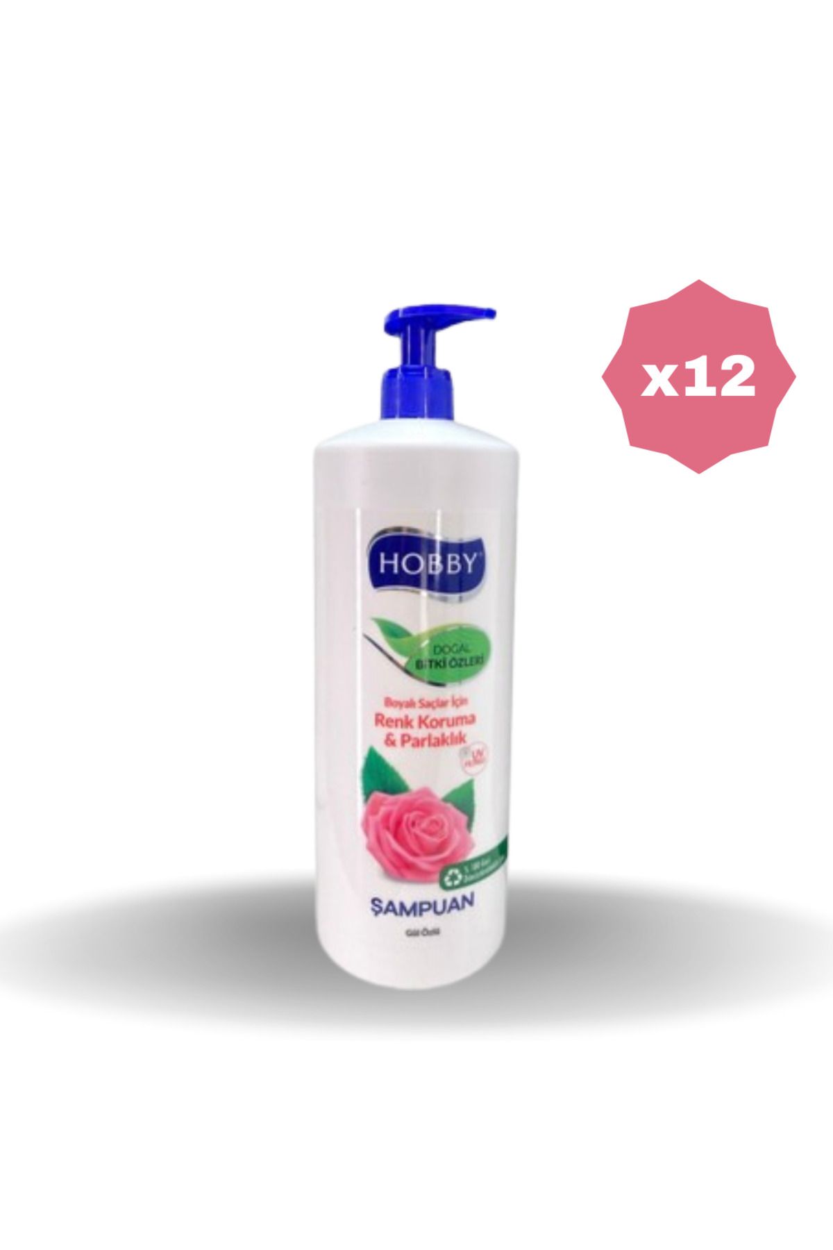 Hobby ŞAMPUAN NATURAL GÜL 1000 ML - (12 ADET)