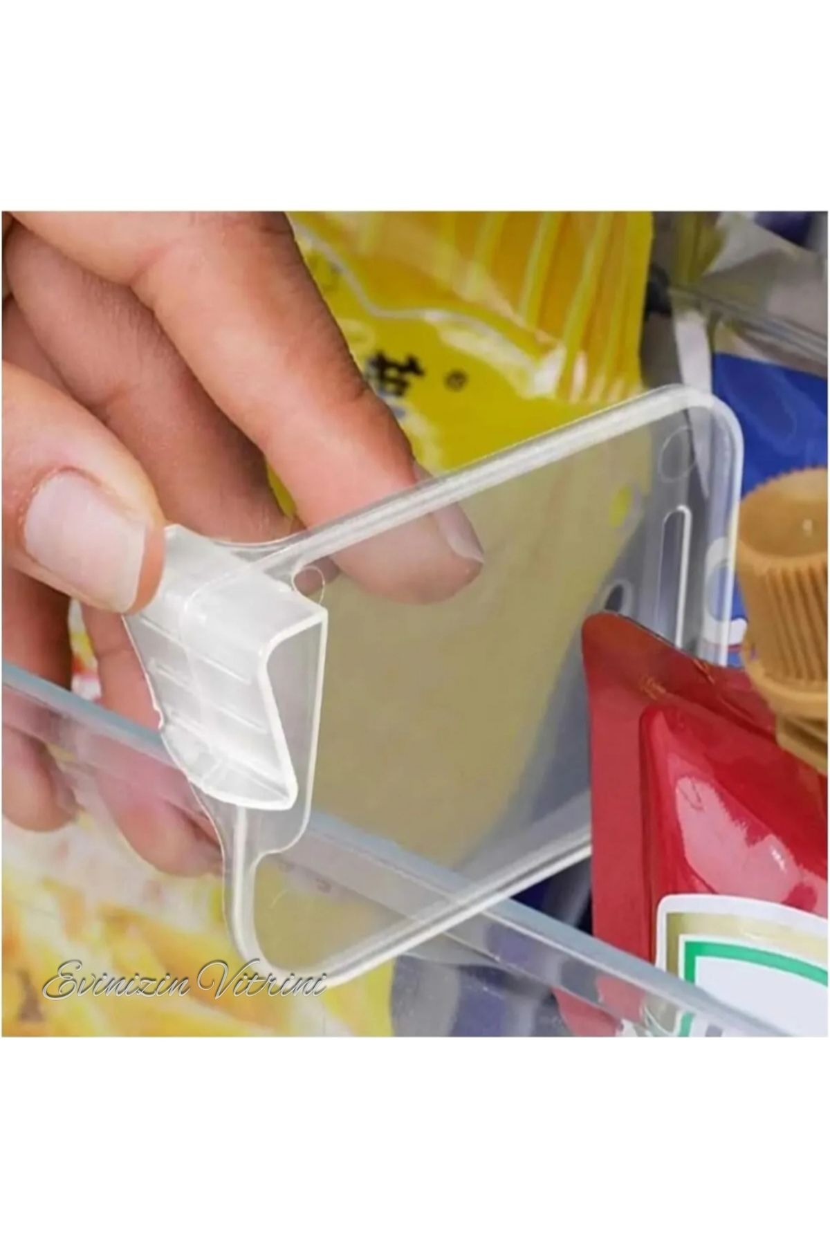 evinizin vitrini-10 Pieces Egg Cup Refrigerator Shelf Holder - Bottle Case Cup Organizer 1