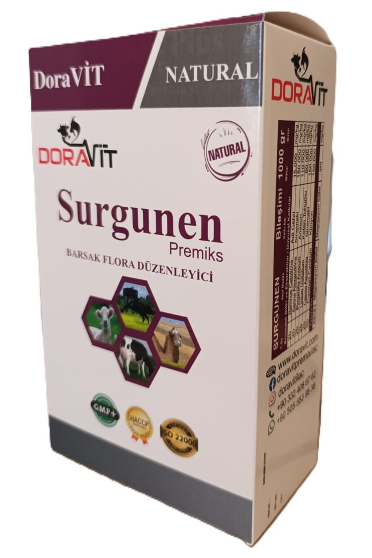 doravit DORAVİT-SURGUNEN - Önleyici, Mushil Etkili 500 gr, 5x100gr