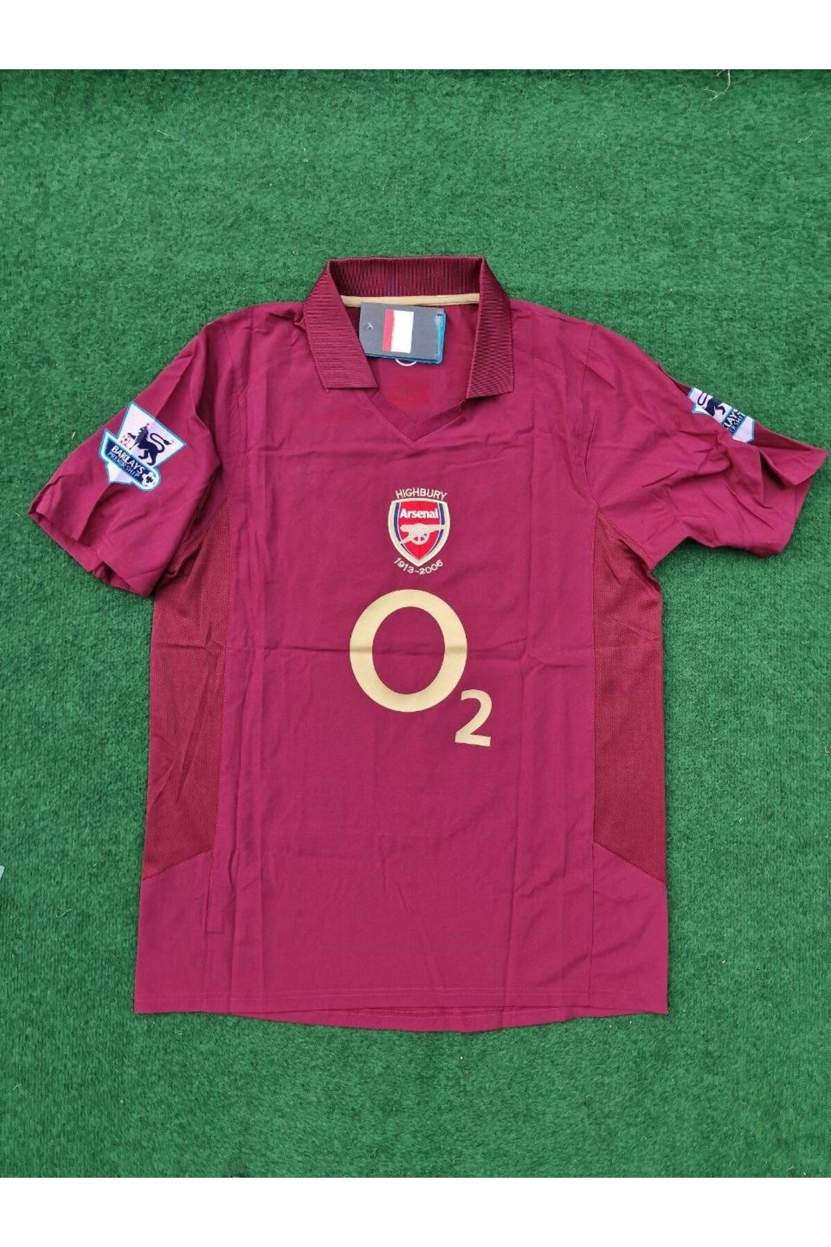 Marka Extra Tiherry Henry Arsenal Bordo Nostalji Kısa Kollu Taraftar Futbol Forması