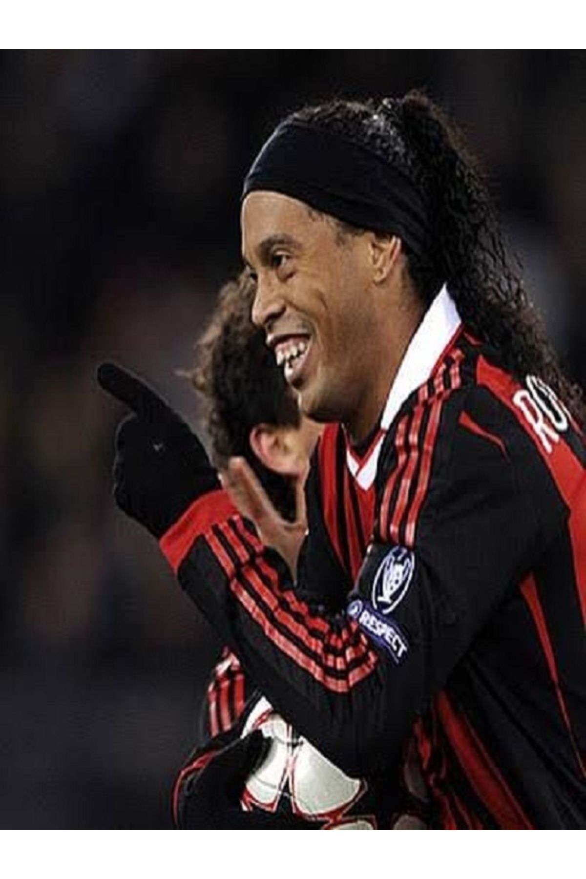 Marka Extra Ac Milan Ronaldinho Siyah Uzun Kollu Nostalji Taraftar Forması