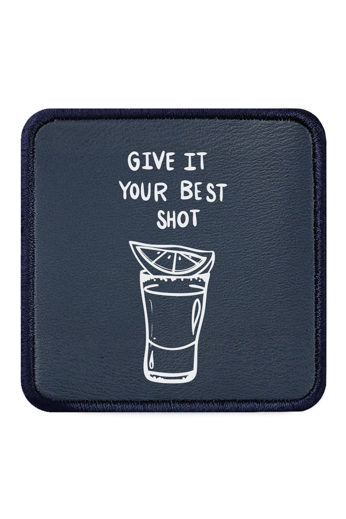 CraftID Give It Your Best Shot Tasarımlı Değiştirilebilir Lacivert Patch