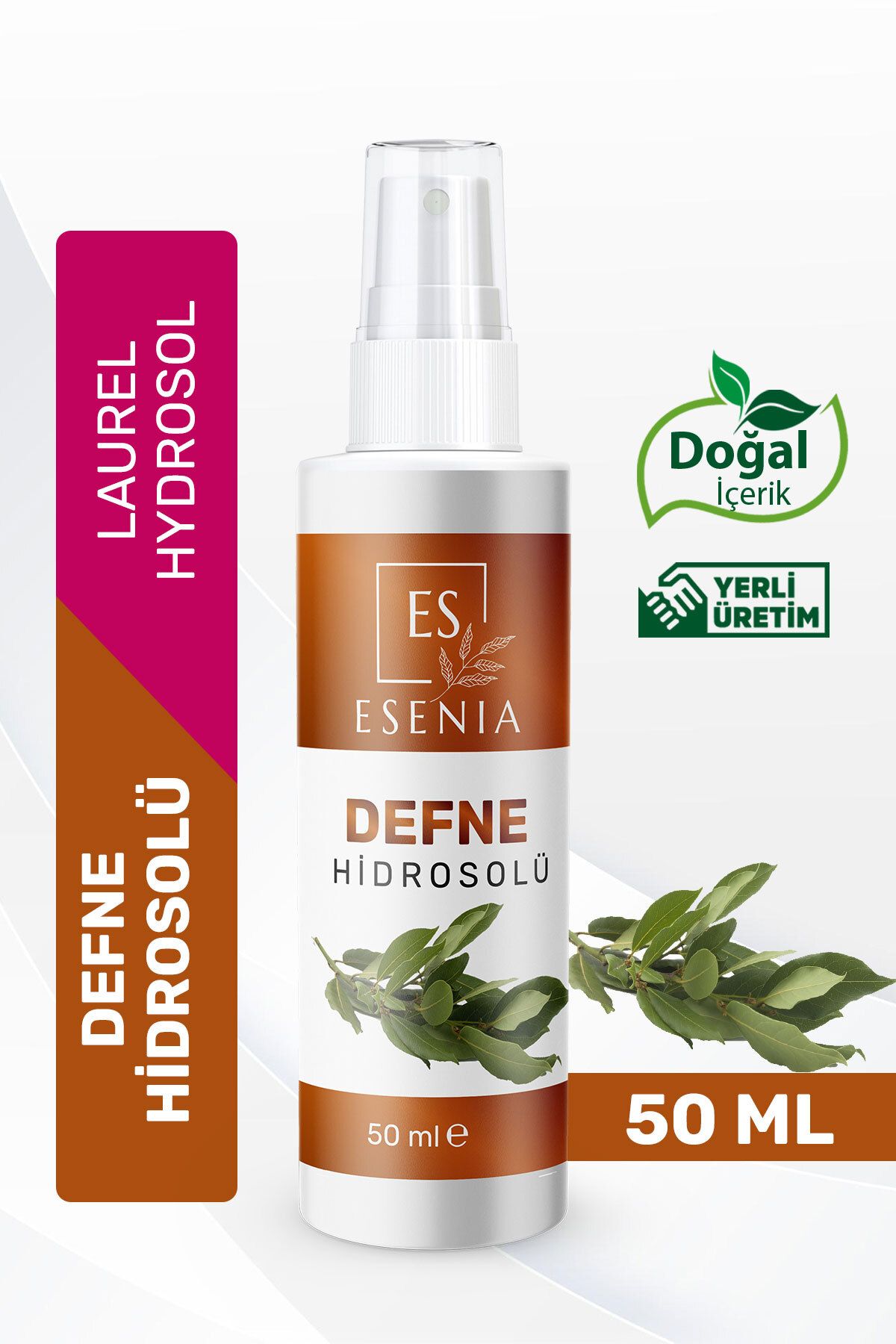 ESENIA Defne Hidrosol Suyu Kepeğe Karşı Etkili Saç Derisi Bakımı Saçlar İçin Özel Bakım 50 ml