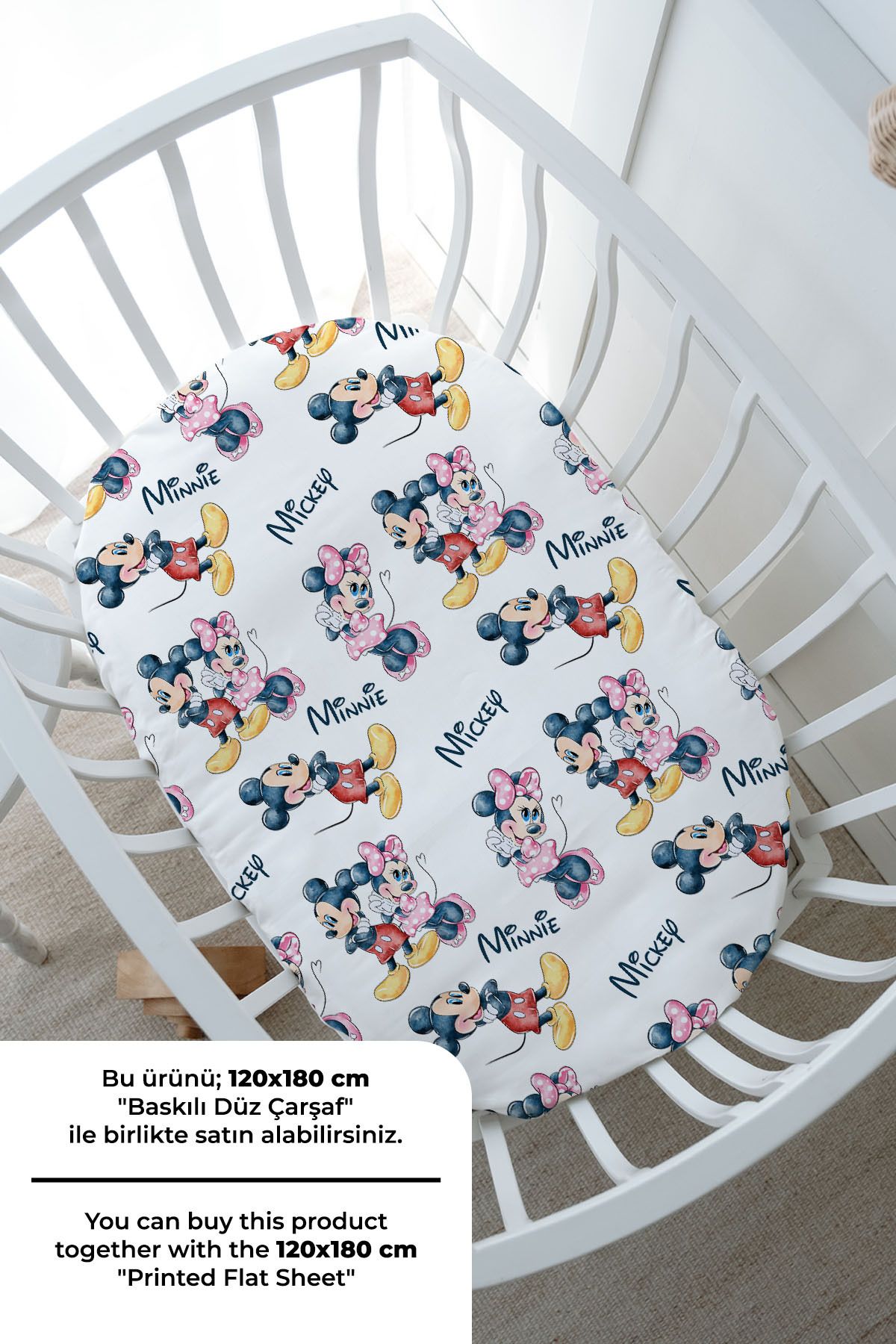 Tuğba Kuğu-100X150 Cartoon Series Baby Size Bedding Set - Sweet Little Mouse and His Companion 5