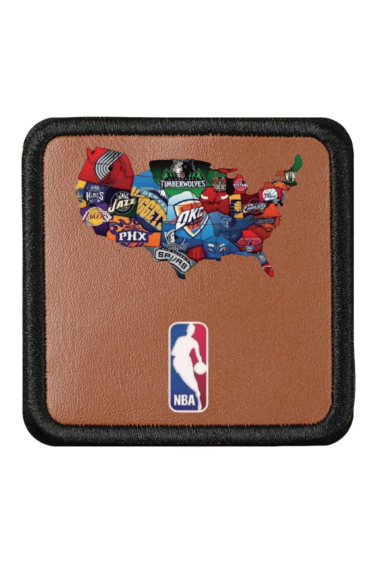 CraftID NBA Tasarımlı Değiştirilebilir Kahverengi Patch