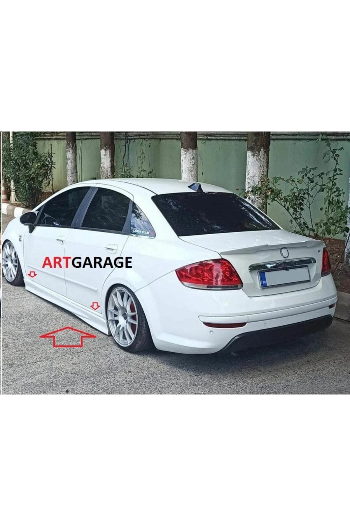 Bodykitartgarage Fiat Linea geniş marşpiyel Takımı-fiberglass-boyasız