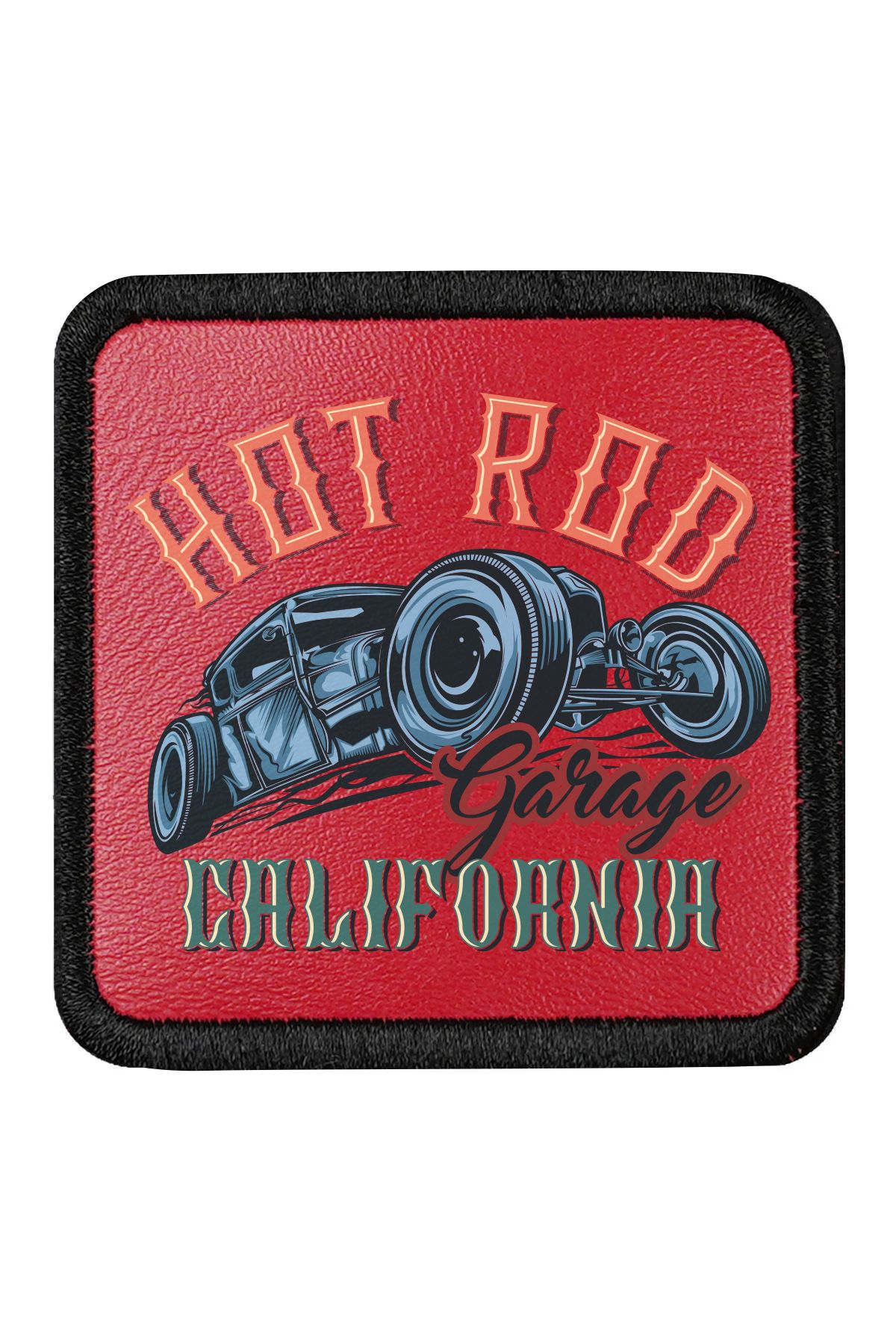 CraftID Hot Rod California Tasarımlı Değiştirilebilir Kırmızı Patch