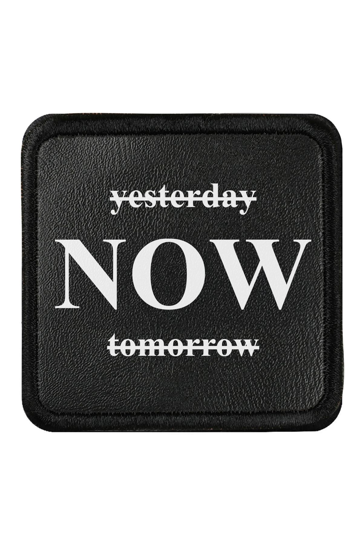 CraftID Yesterday Now Tomorrow Tasarımlı Değiştirilebilir Siyah Patch