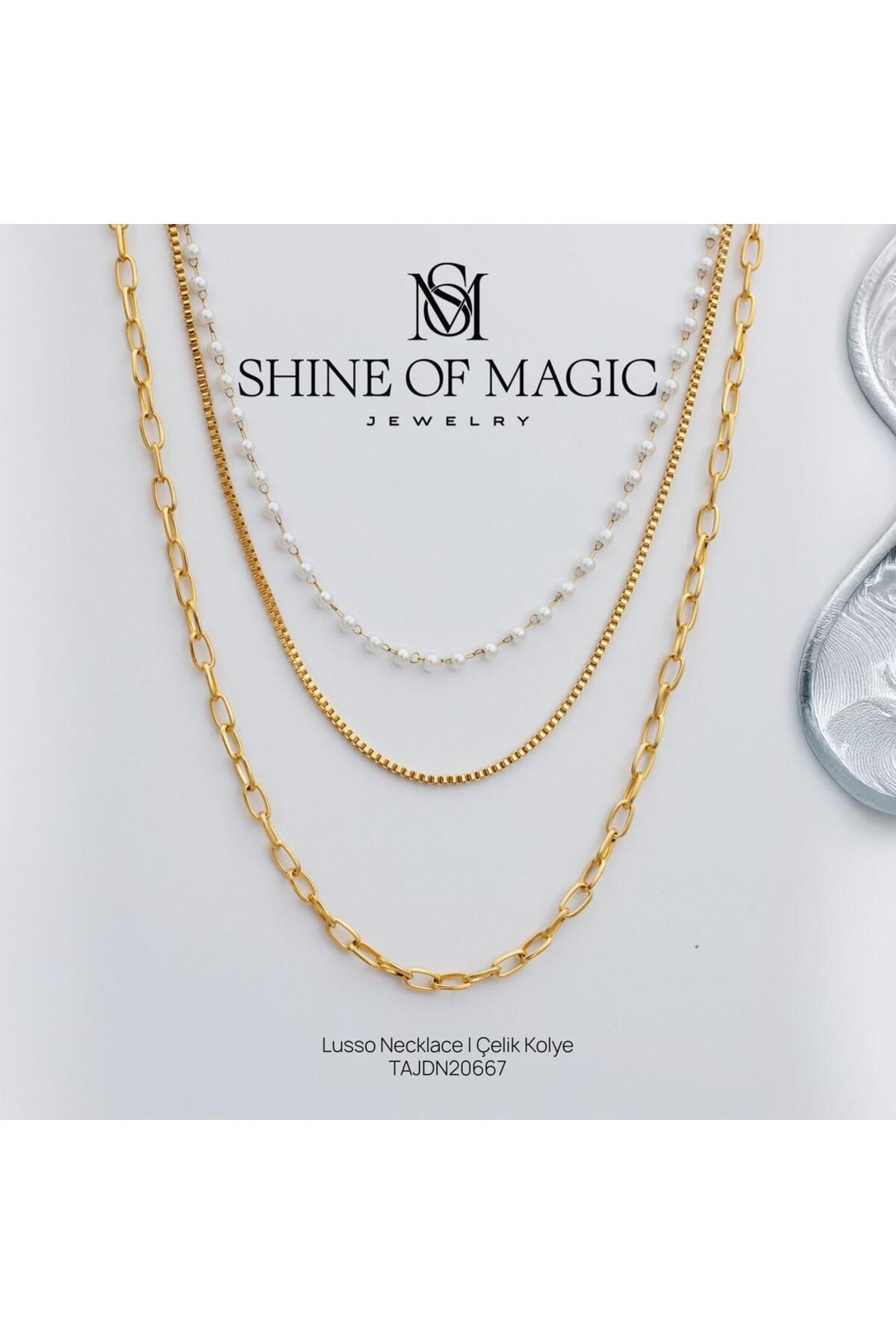 Shine of Magic Jewelry Lusso Necklace | Çelik Kolye