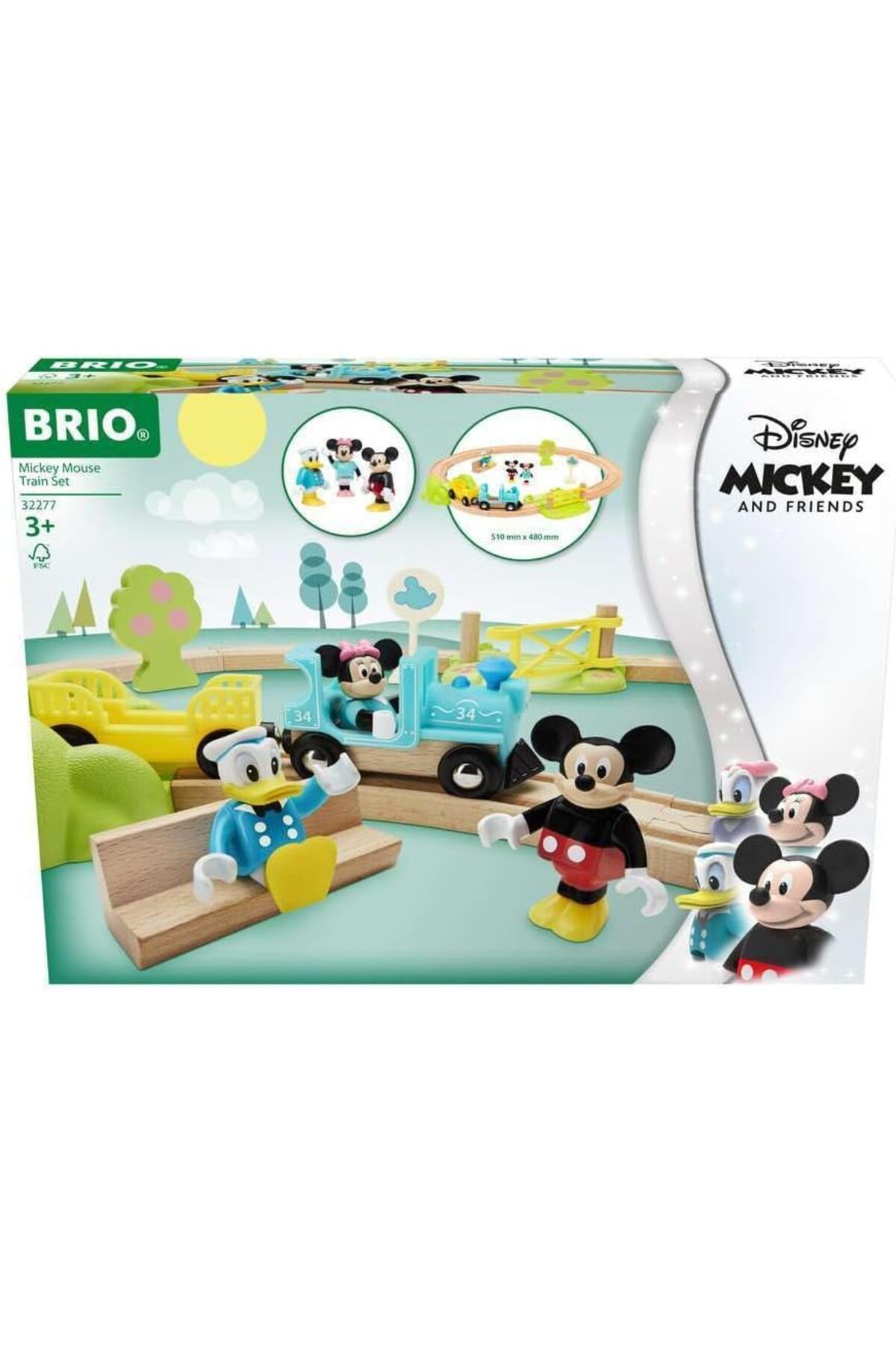 NcK 32277 Wd Mickey Mouse Tren Seti, Çok Renkli