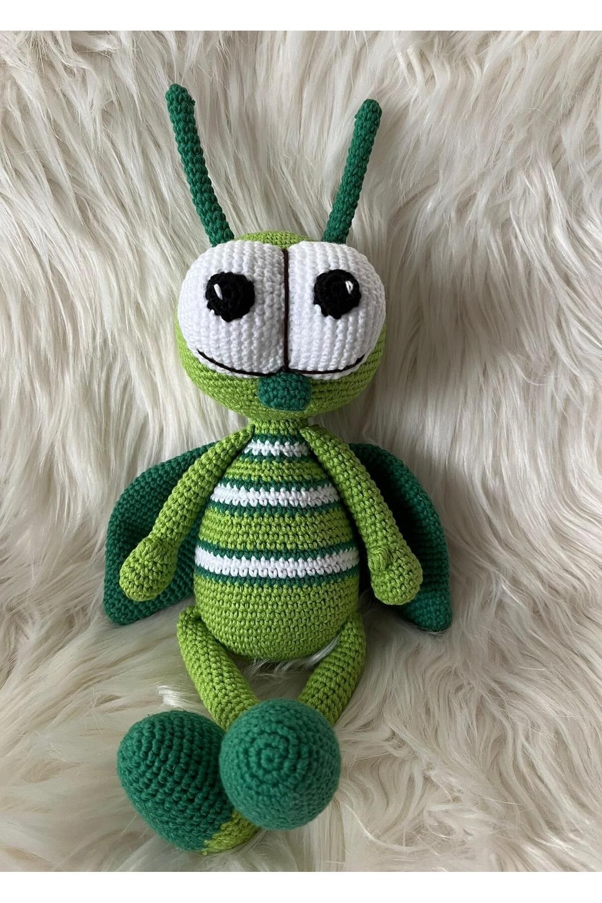 OYUNCAKPARK Afacan Çekirge Amigurumi Organik Oyuncak