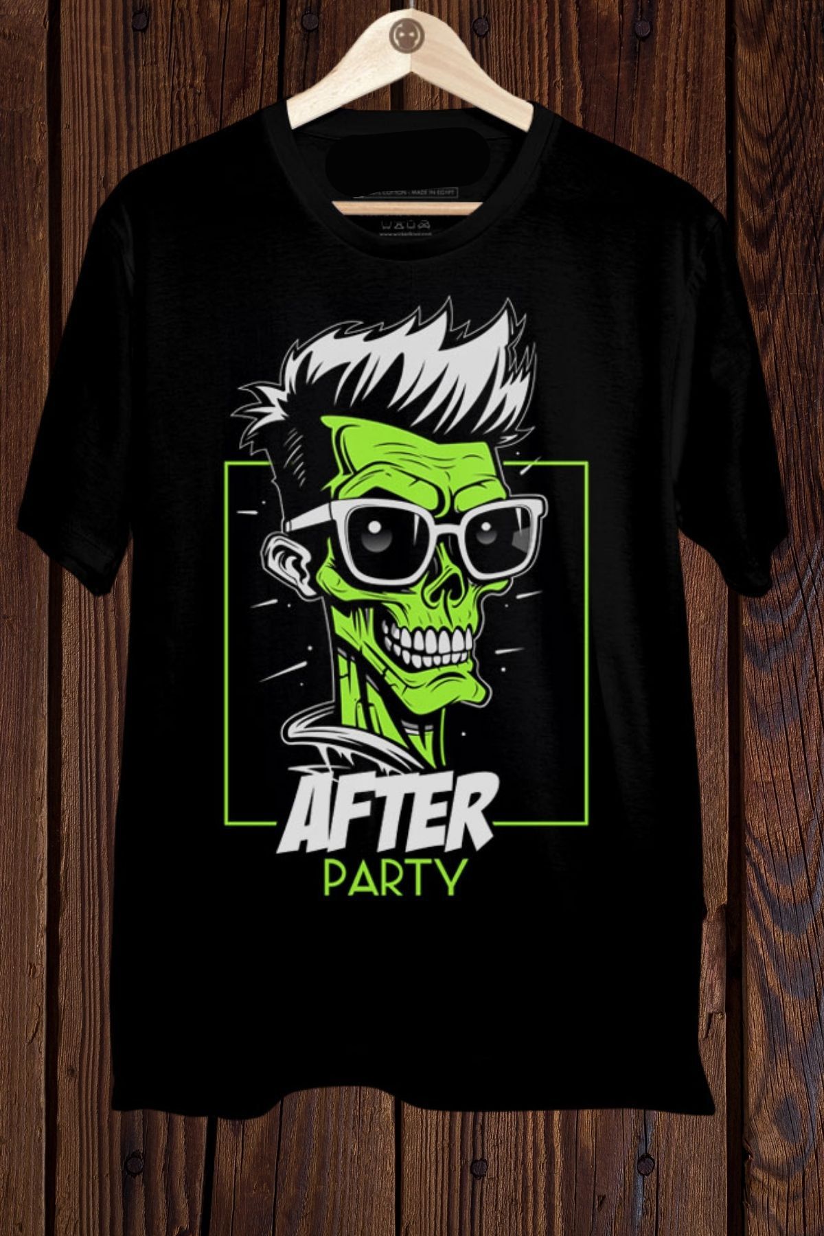 FECCY Pamuklu After Party Baskılı Oversize T-shirt