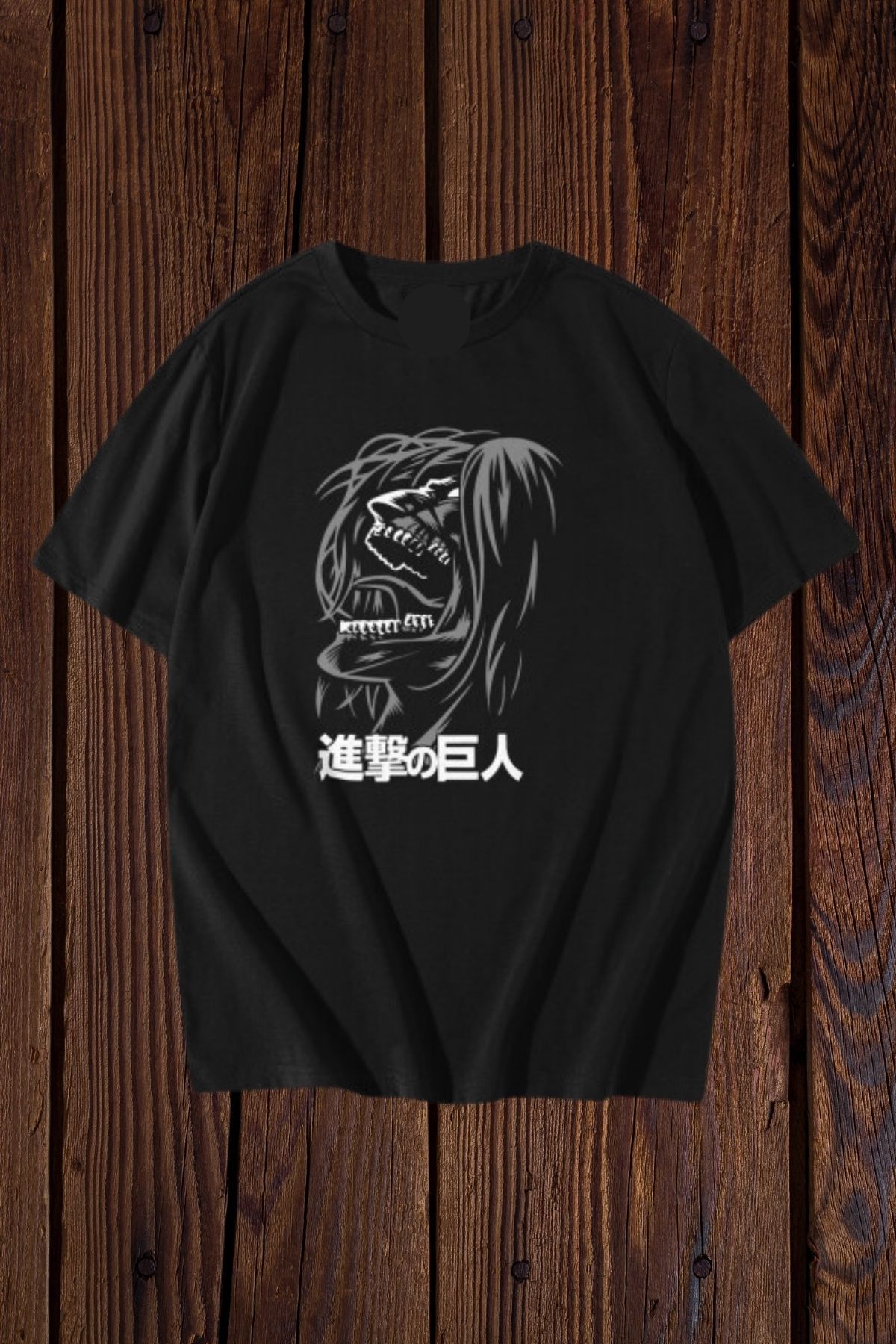 FECCY Pamuklu Attack on Titan Baskılı T-shirt