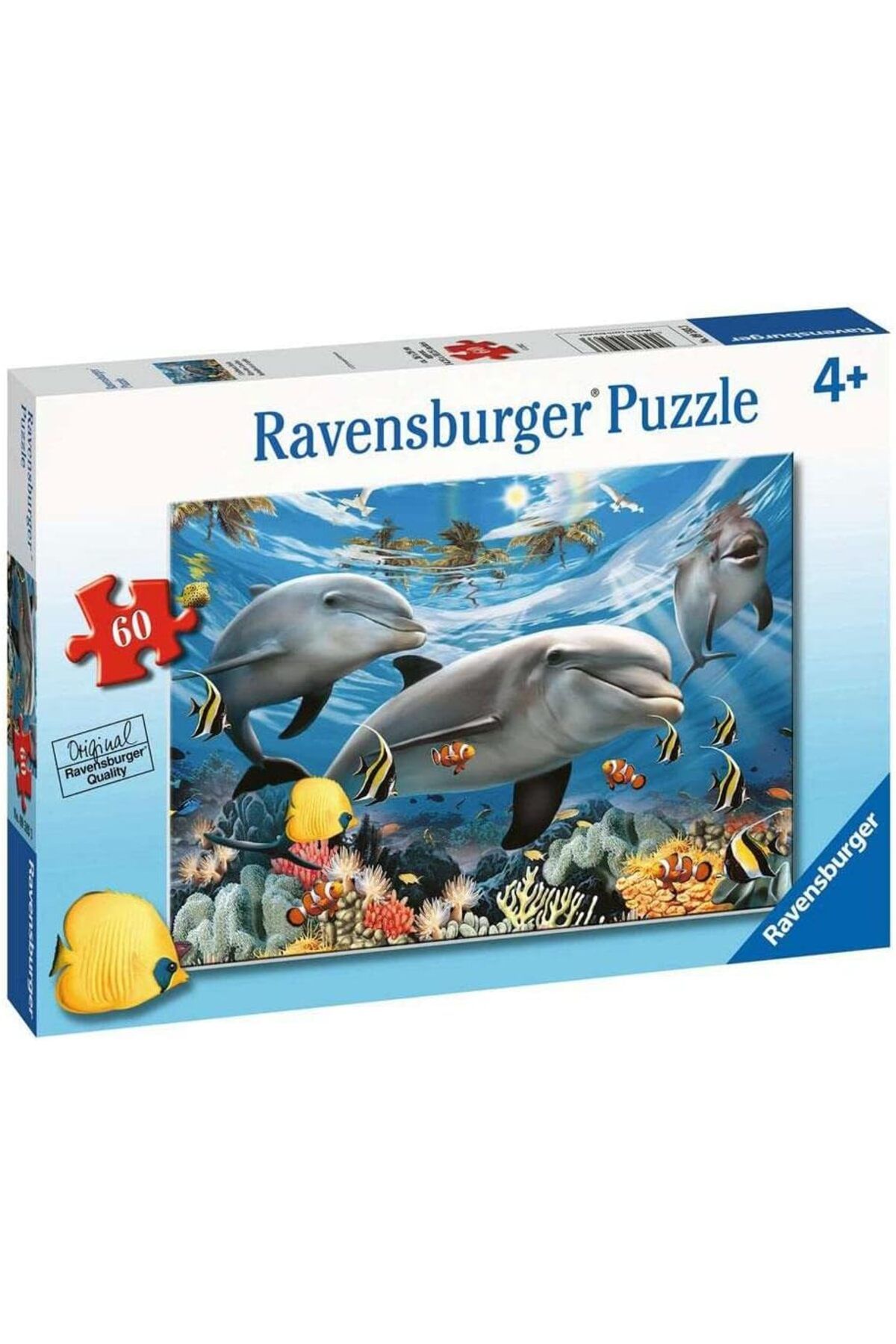 NcK 95933 Yunuslar Puzzle, 60 Parça, Çok Renkli