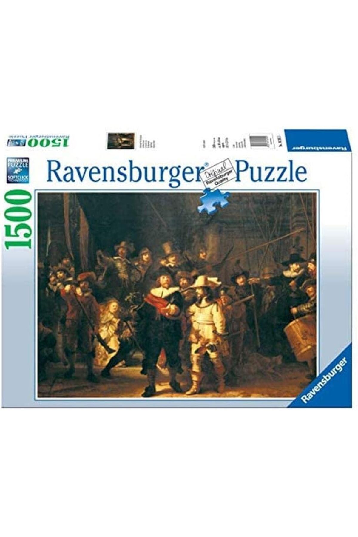 NcK 16205 Rembrandt - Gece Devriyesi Puzzle, 1500 Parça, Çok Renkli