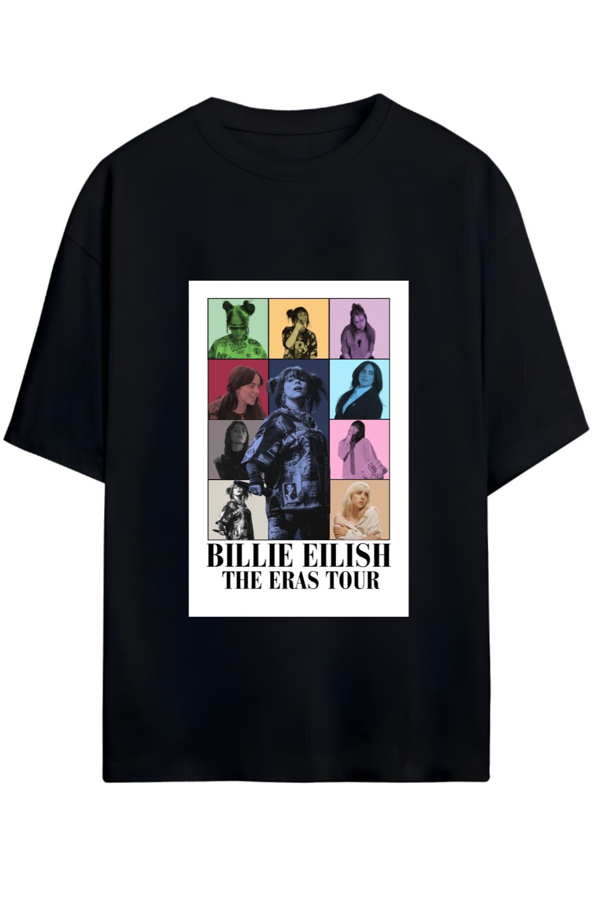 MAGORS BILLIE EILISH TASARIMLI UNISEX YENİ SEZON OVERSIZE PAMUKLU  T-SHIRT