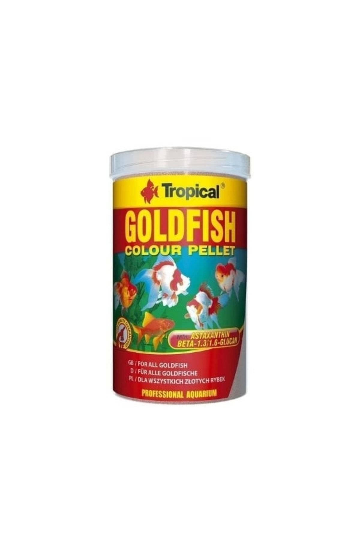 ureticiniz Tropical Goldfish Colour Pellet Japon Balıkları için Renklendirici Granül Balık Yemi Small 250 Ml 11