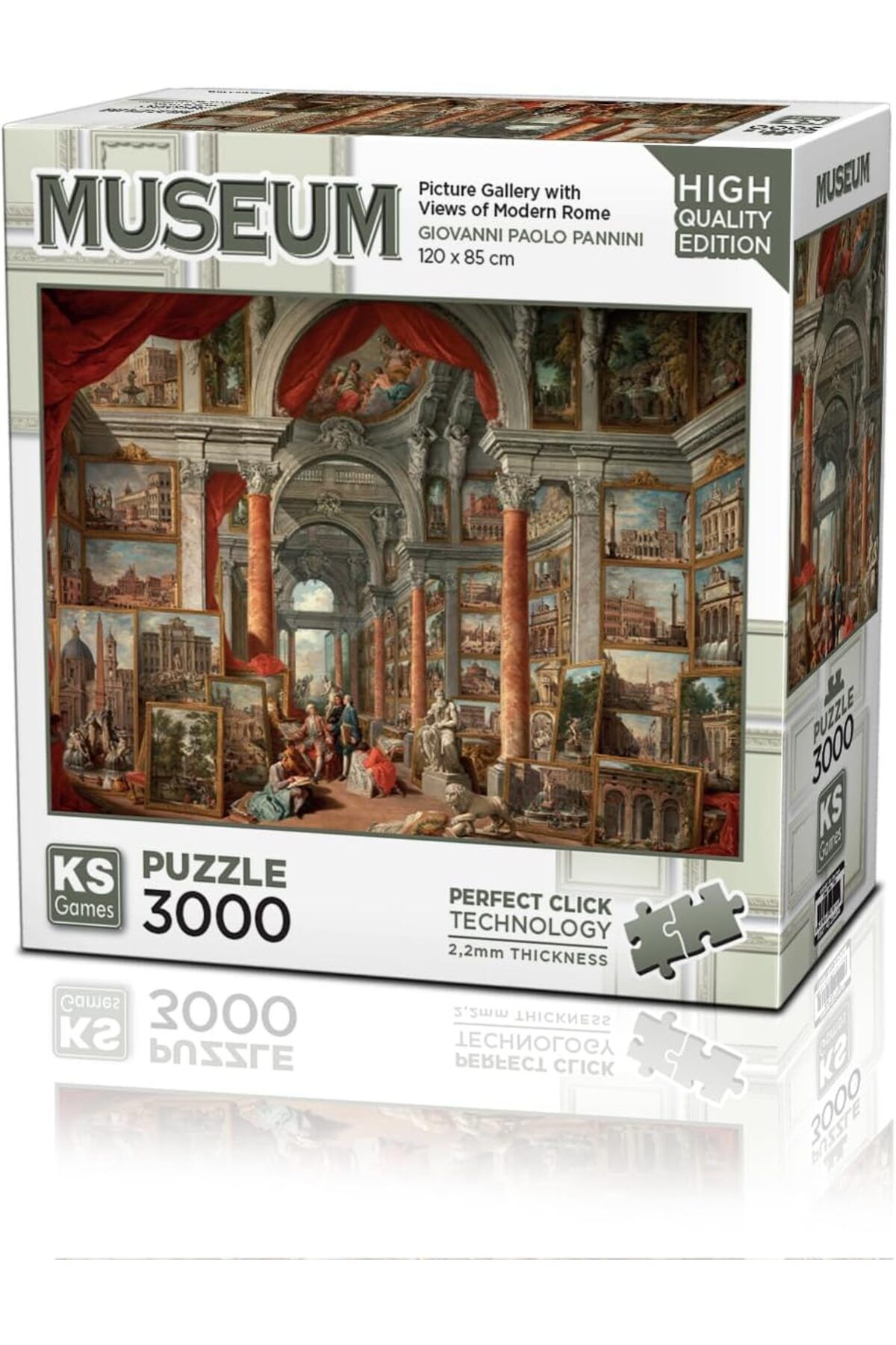 NcK Picture Gallery With Views Of Modern Rome 3000 Parça Puzzle -KS Puzzle