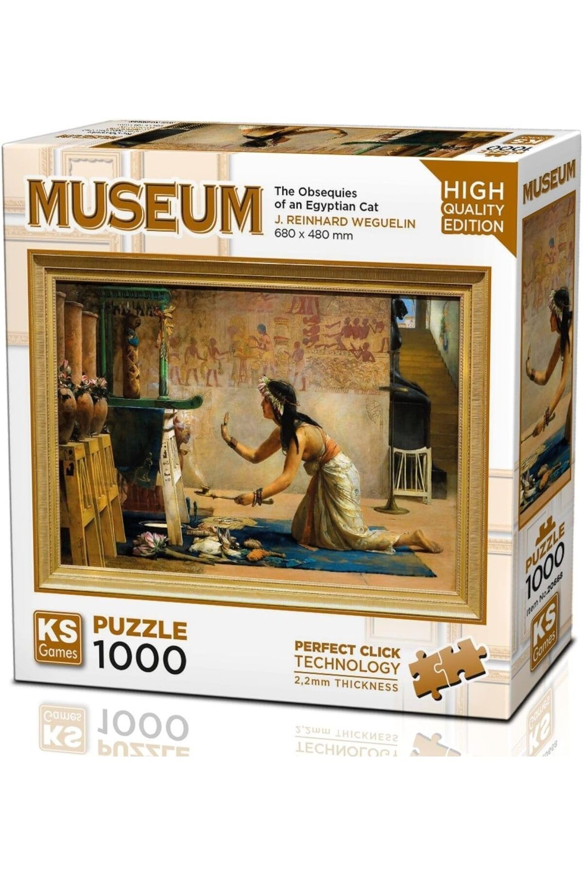 NcK Games 20668 The Obsequies Of An Egyptian Cat 1000 Parça Puzzle -Ks Puzzle