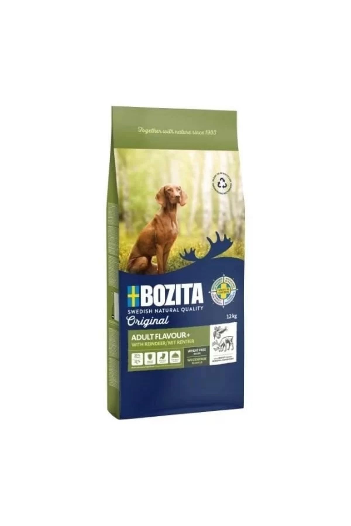 GLIMMERY Bozita Original Adult Flavour Plus Geyik Etli Köpek Maması 12 Kg