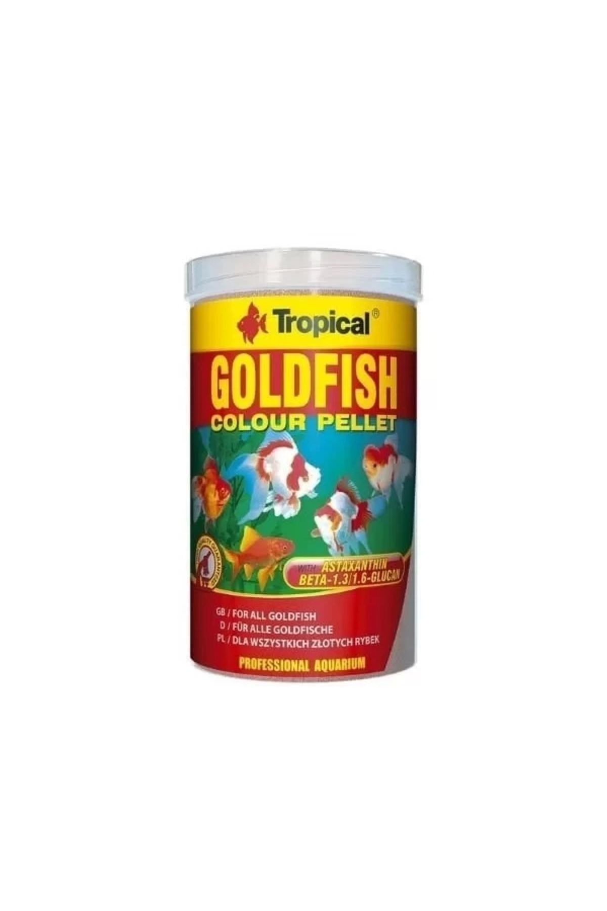 GLIMMERY Tropical Goldfish Colour Pellet Japon Balıkları için Renklendirici Granül Balık Yemi Small 250 Ml 11