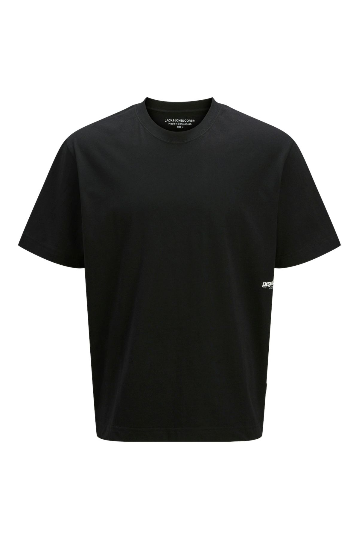 Jack & Jones Jack Jones Jcounıon Small Prınt Tee Ss Crew Neck Erkek Siyah Tshirt 12273440-02