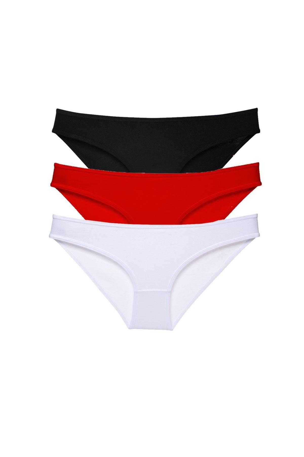 POLEXP 3 adet Süper Eko Set Likralı Kadın Slip Külot 535