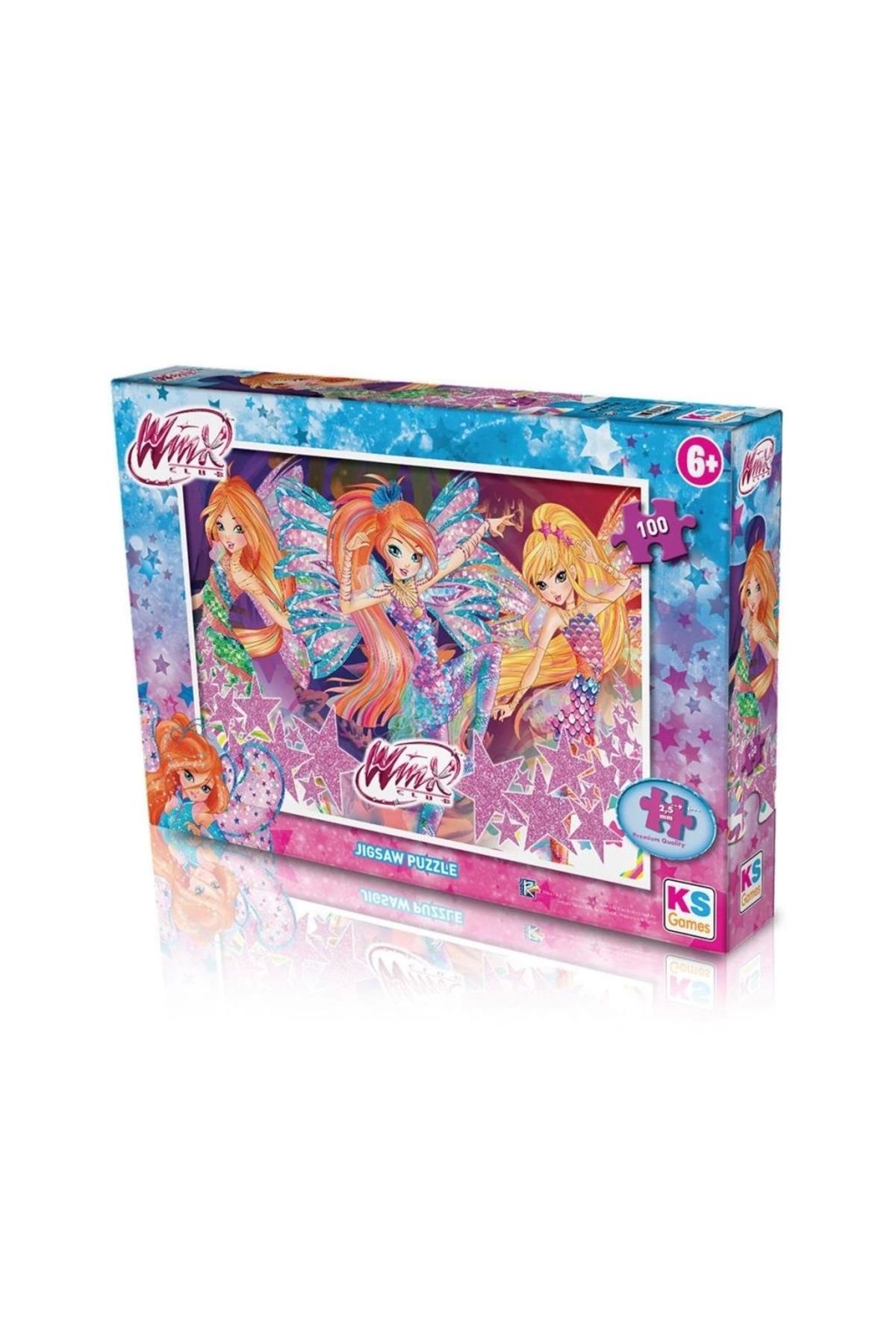 Basic Fun Çocuk WINX714 Winx 100 Parça Puzzle -KS Puzzle