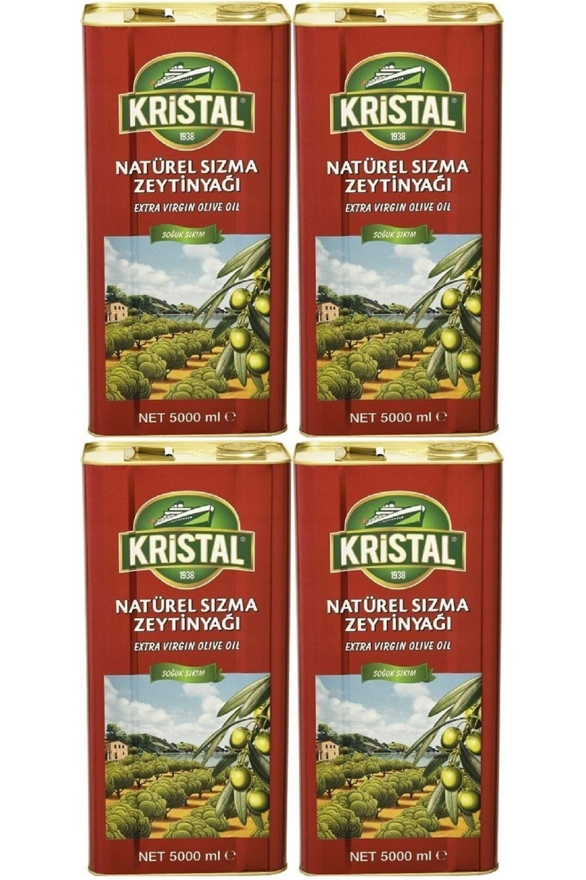 Kristal Zeytinyağı 20LT Natürel Sızma Soğuk Sıkım (Teneke) (4PK*5LT)