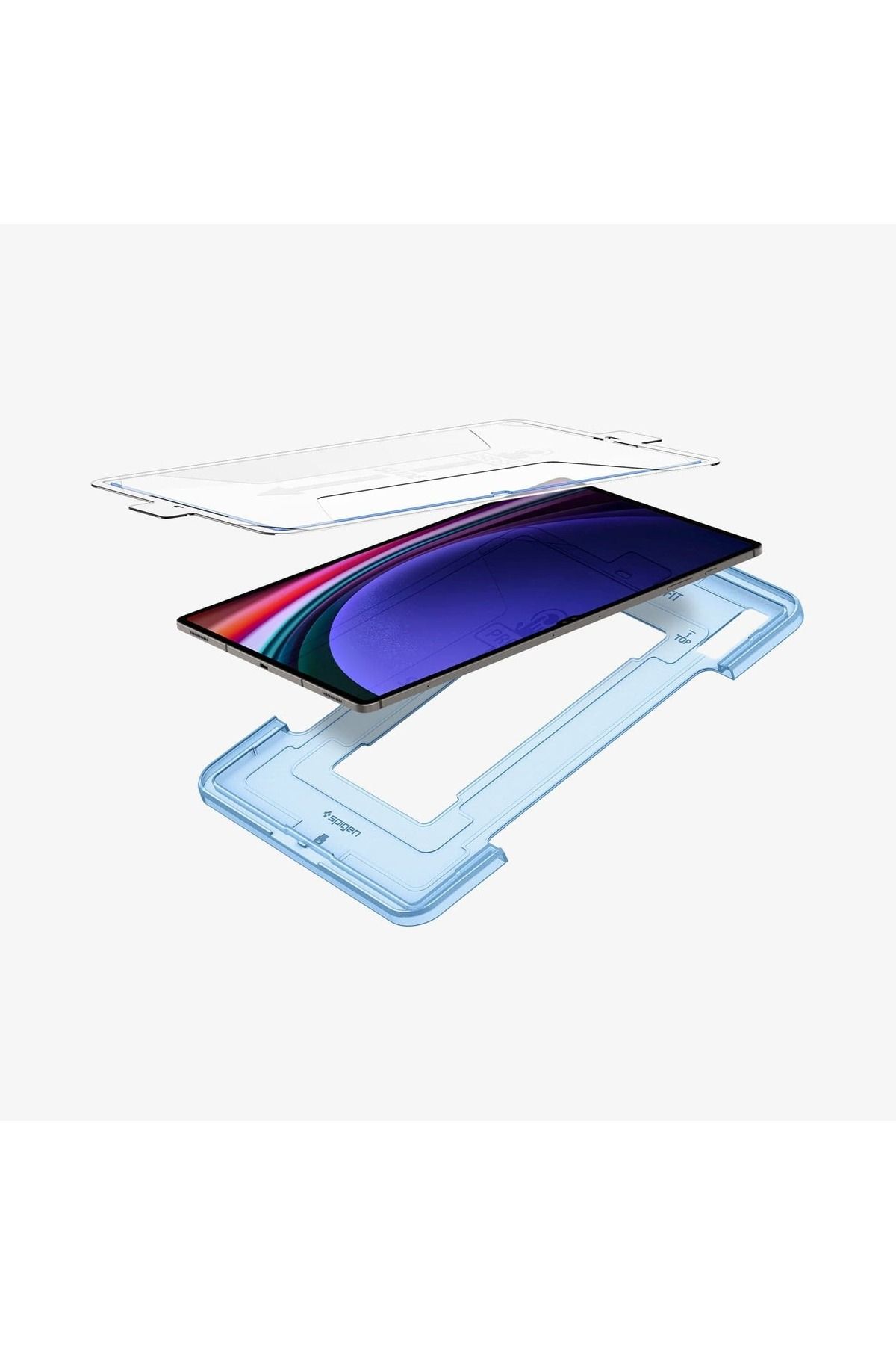 Spigen-Galaxy Tab S9 Ultra Glass Screen Protector Easy Installation, Spigen Glas Tr Ezfit Slim Hd (1 Piece) 3