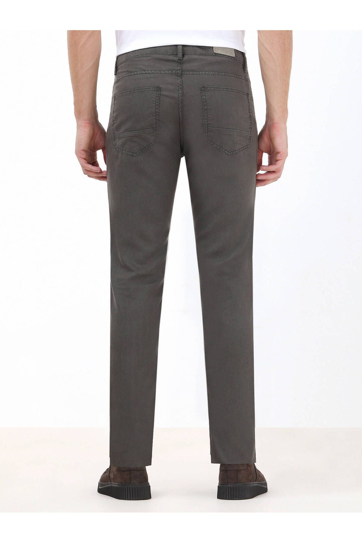 Kip-Light Beige Woven Regular Fit Casual Trousers 4