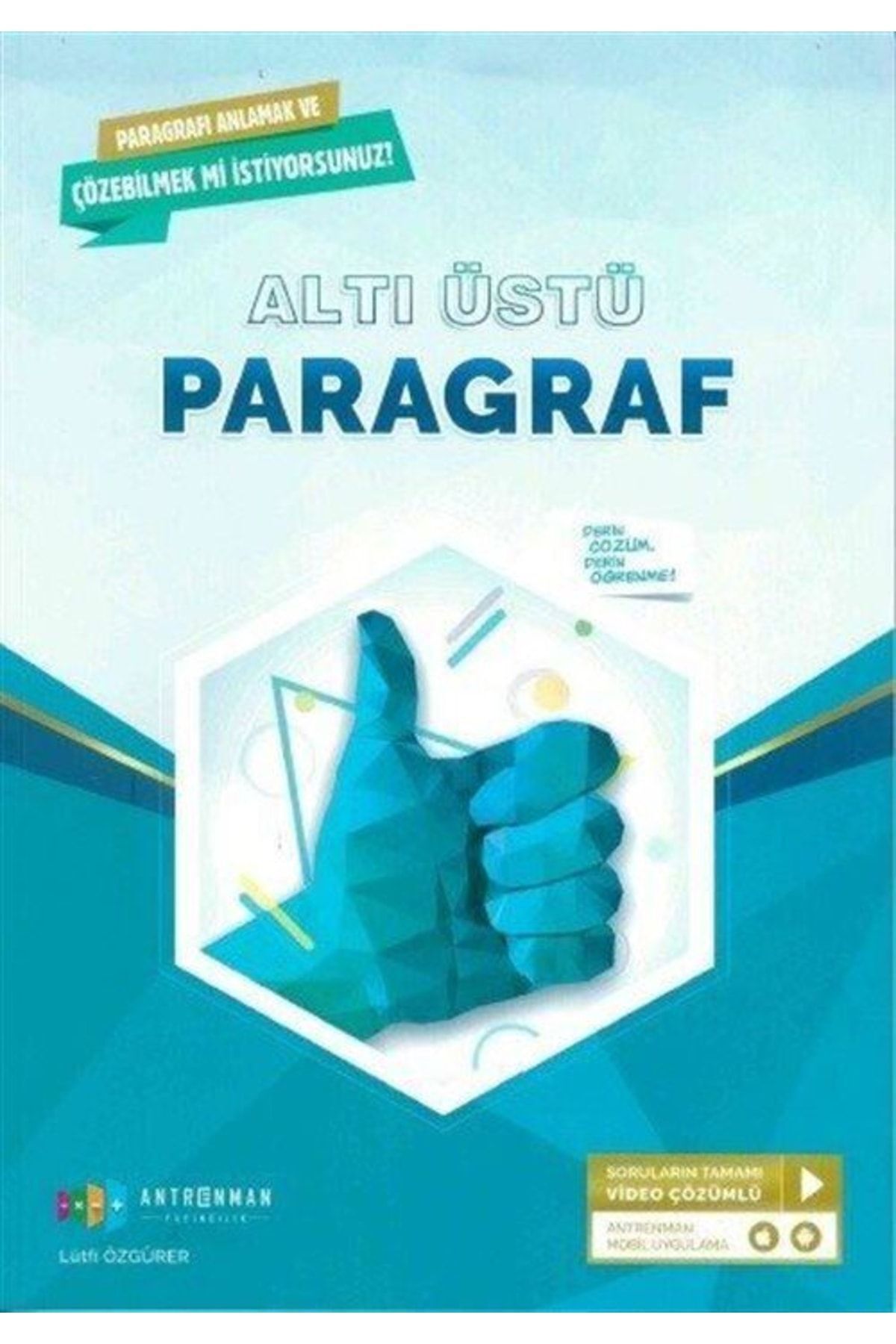 Antrenman Yayıncılık Antrenmanlarla Yks Tyt Ayt Altı Üstü Paragraf Soru Bankası Video Çözümlü