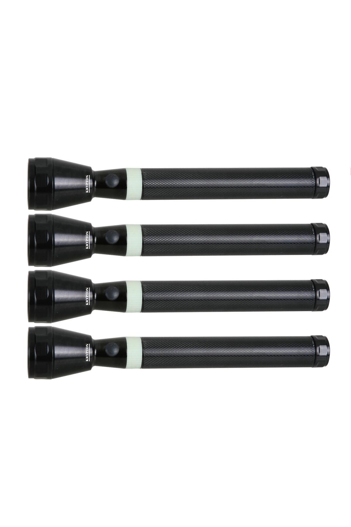 KRYPTON-Rechargeable LED Flashlight, 4PC - High Power Flashlight Super Bright CREE LED Torch Light - 1