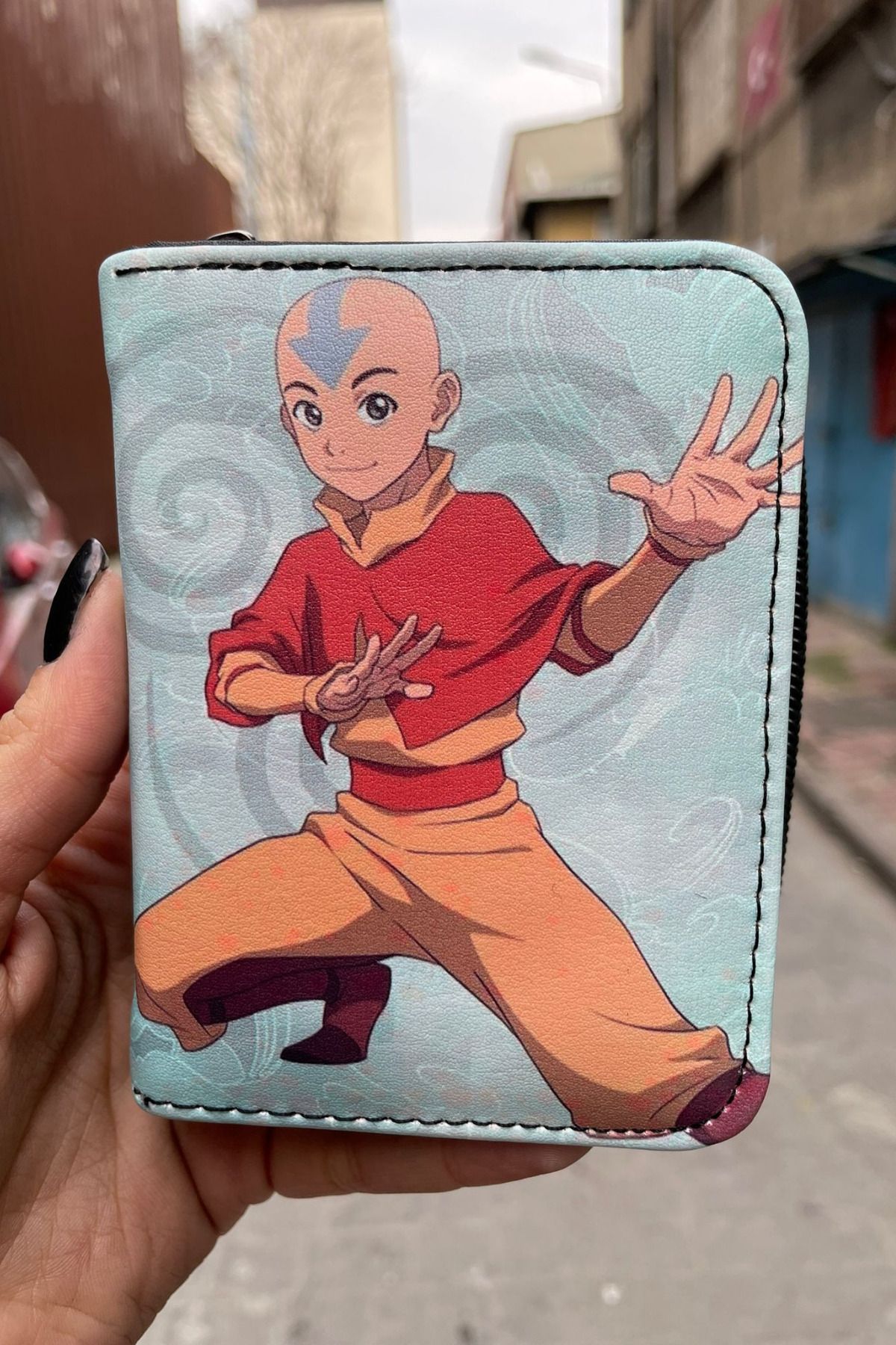 Köstebek Anime Avatar: The Last Airbender Aang Kısa Cüzdan