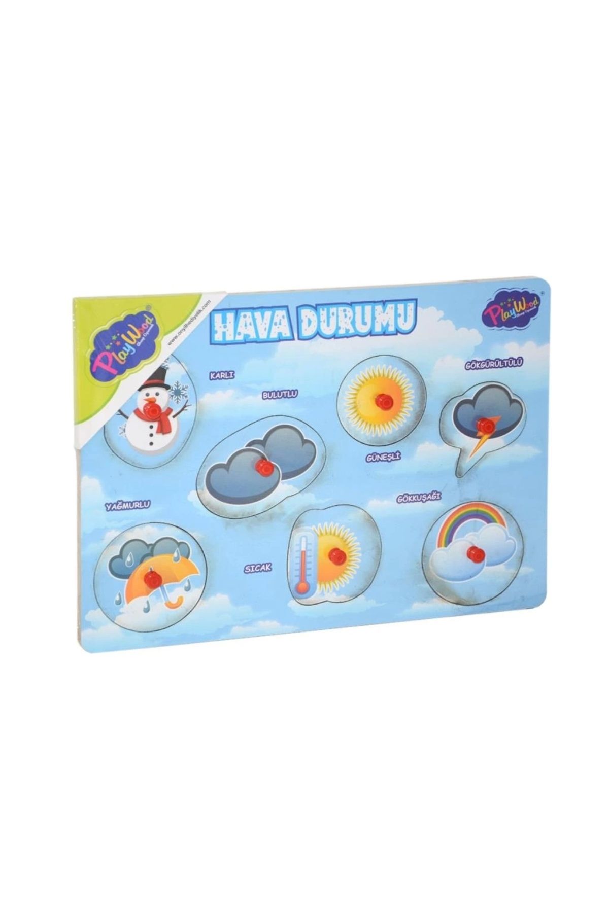 Basic Fun Çocuk 284/285 Onyıl, Ahşap Tutmalı Hava Durumu