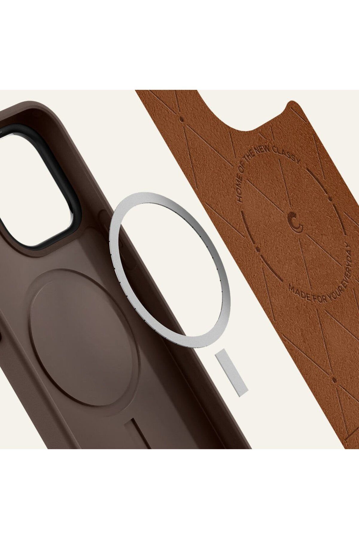 Spigen-Ciel by CYRILL حافظة iPhone 15 Pro Kajuk Mag مع MagSafe سرج بني - ACS06771 4